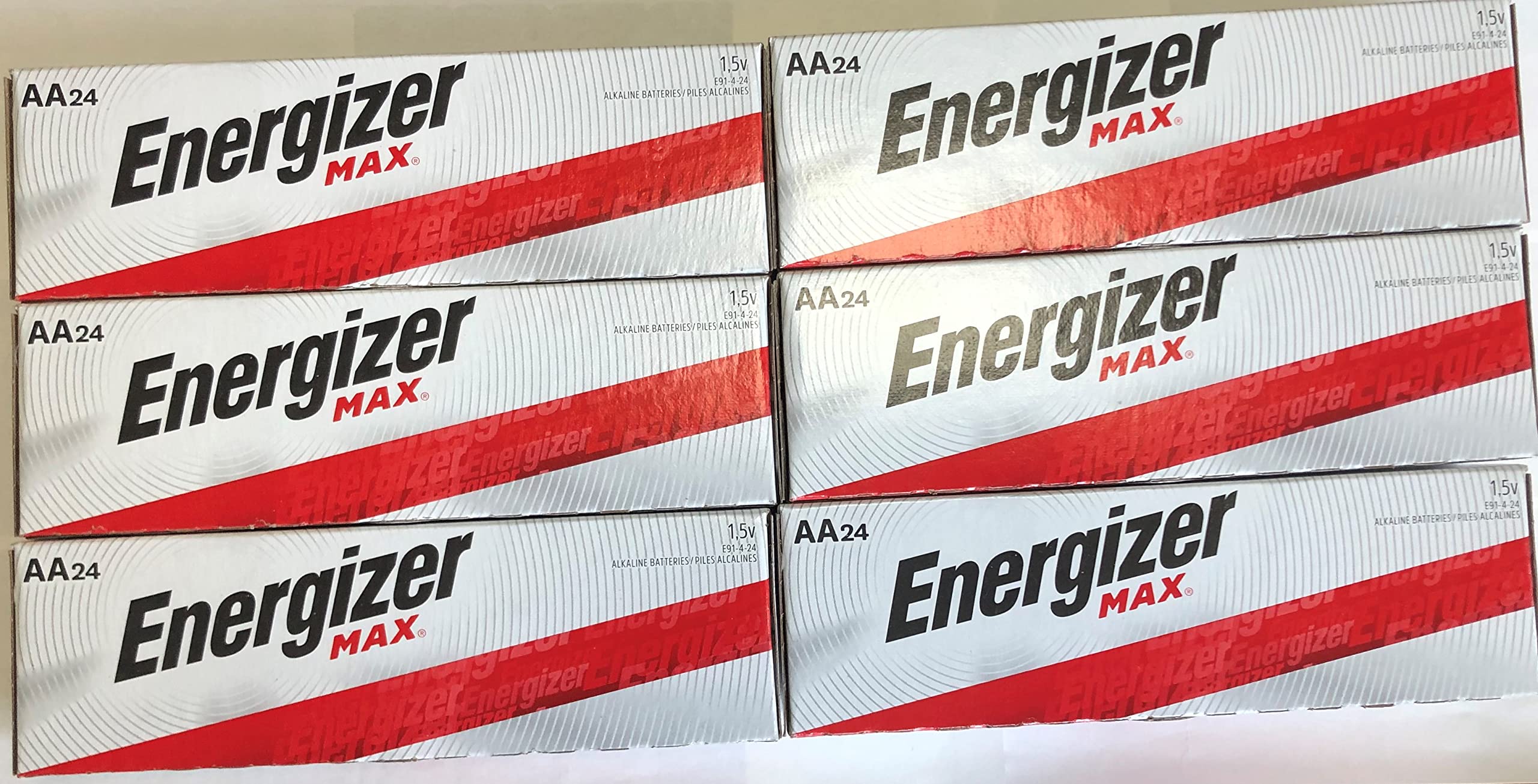 Energizer Max E91 AA Batteries (144 Count) - Long-Lasting Alkaline Batteries Made in USA - Perfect for Toys, Flashlights, Remote Controls & Electronics