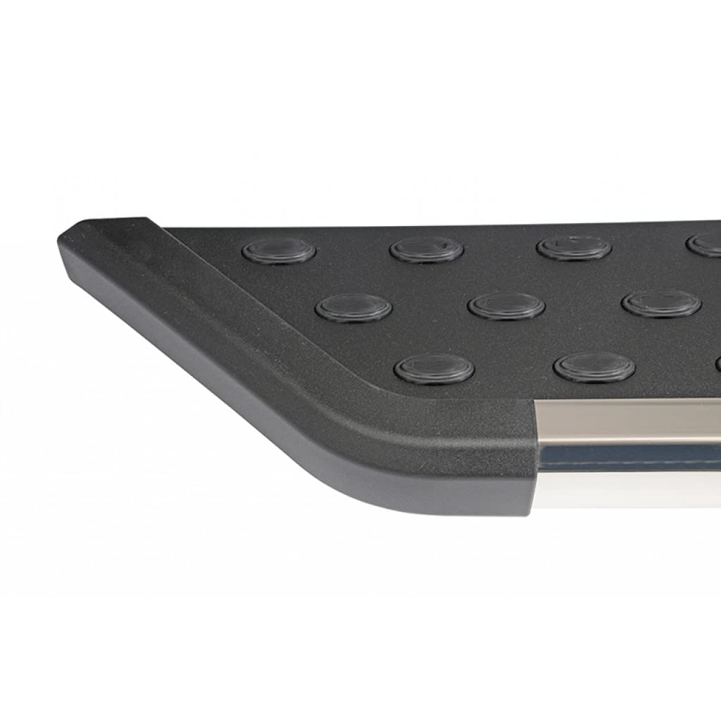 Dee-Zee NXt Running Boards for Jeep Gladiator 2020 2021 2022 - Black Top with Chrome Trim & Textured Black Silver Finish | Crew Cab | Enhanced with Vacuum Technology | Perfect for Off-Roading & Daily Driving