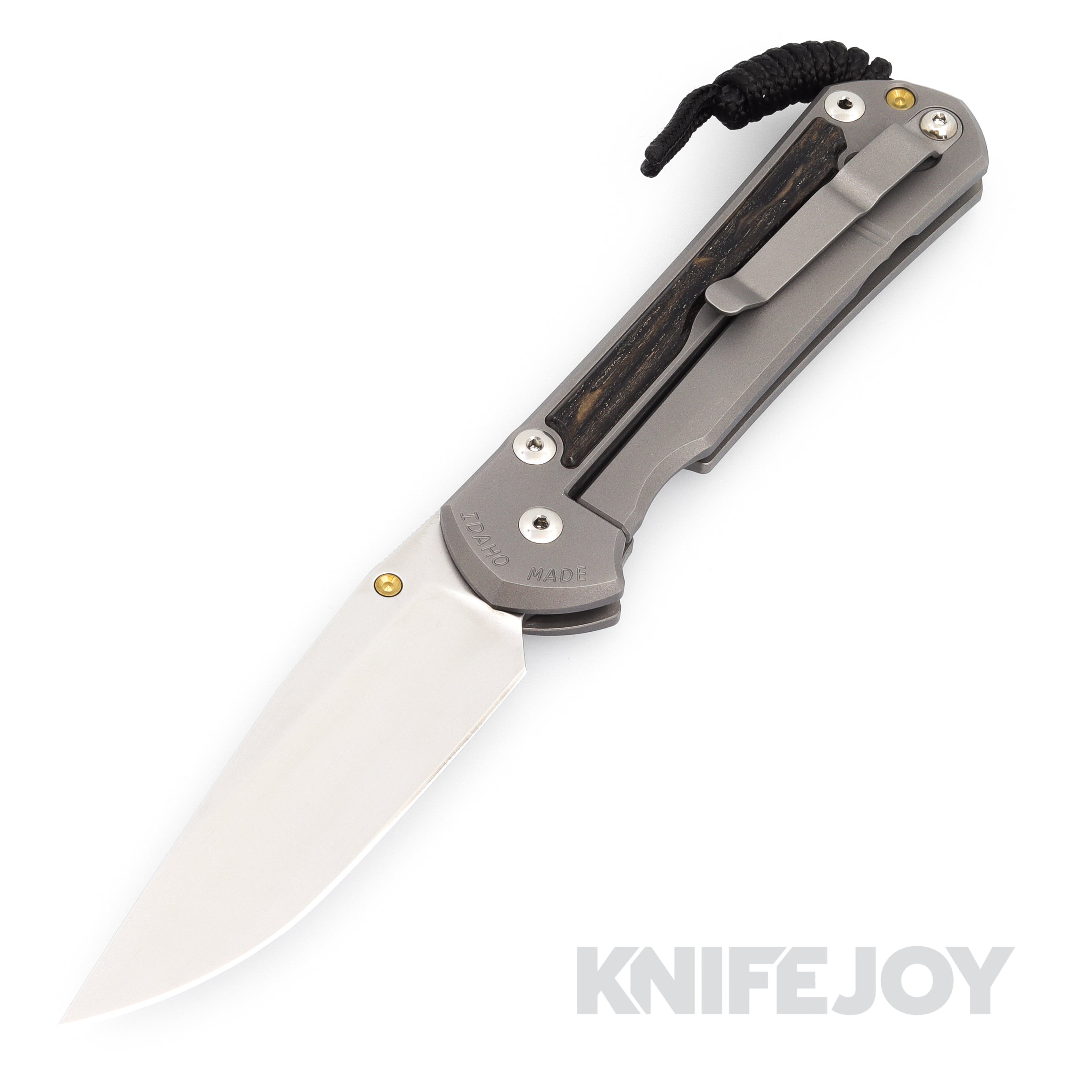 Chris Reeve Knives Large Sebenza 31 LH Drop Point Magnacut Blade with Bog Oak Inlay Matte Handles - Premium EDC Folding Knife for Outdoor, Camping & Survival Gear