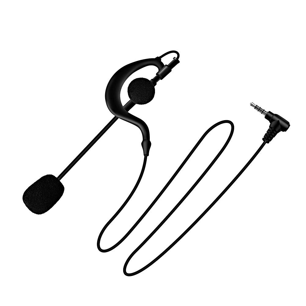 EJEAS Single Ear Headphone with Microphone - Lightweight Communication Headset for Intercom, Referees, Coaches (Compatible with V6/Q7/V4/FBIM) - Perfect for Sports Events, Security Teams & Call Centers