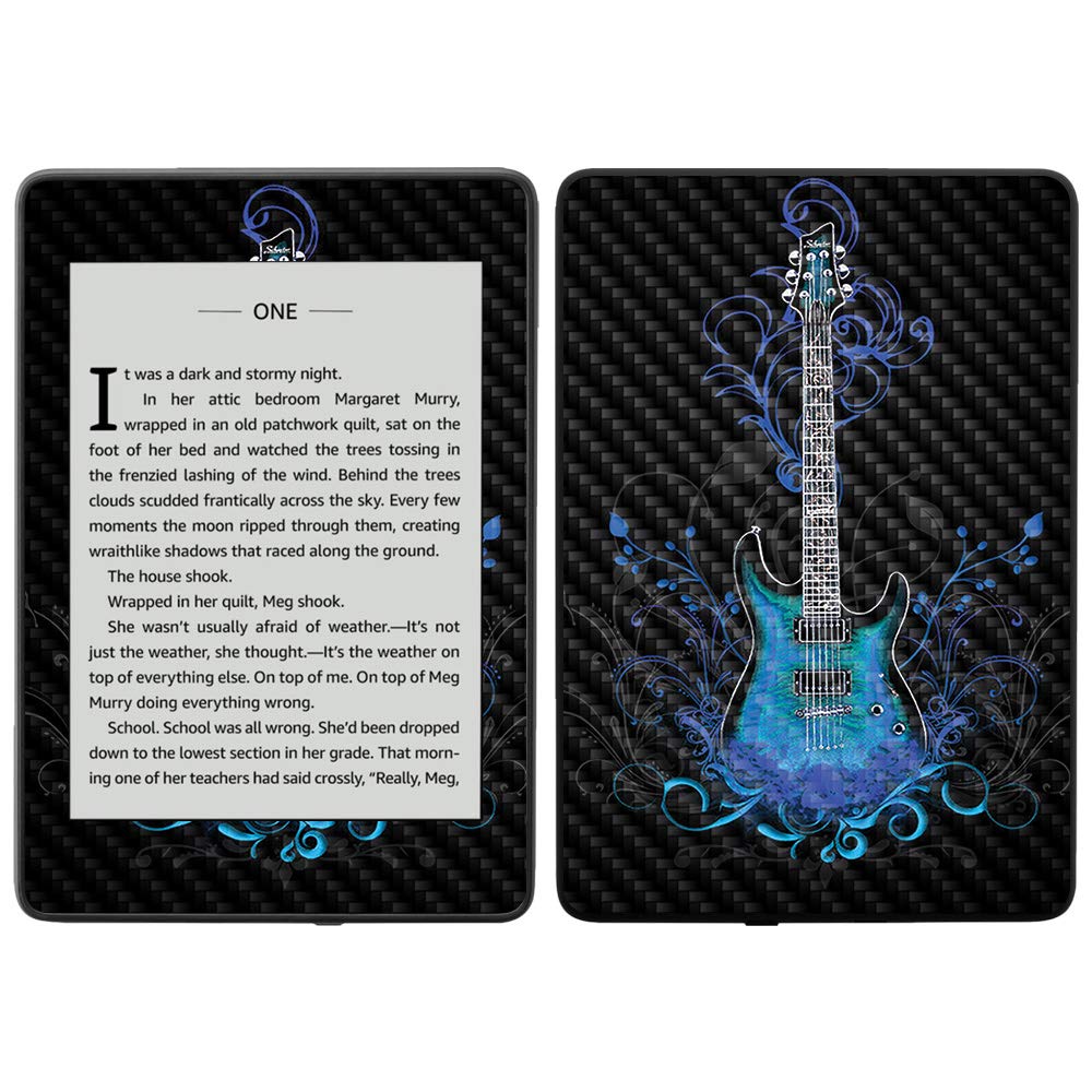 MightySkins Carbon Fiber Skin for Amazon Kindle Paperwhite 2018 (10th Gen) - Anti-Glare Protective Cover | Durable Textured Finish | Easy to Apply & Remove | Waterproof Case Compatible | Made in USA | Perfect for Reading, Travel & Daily Use