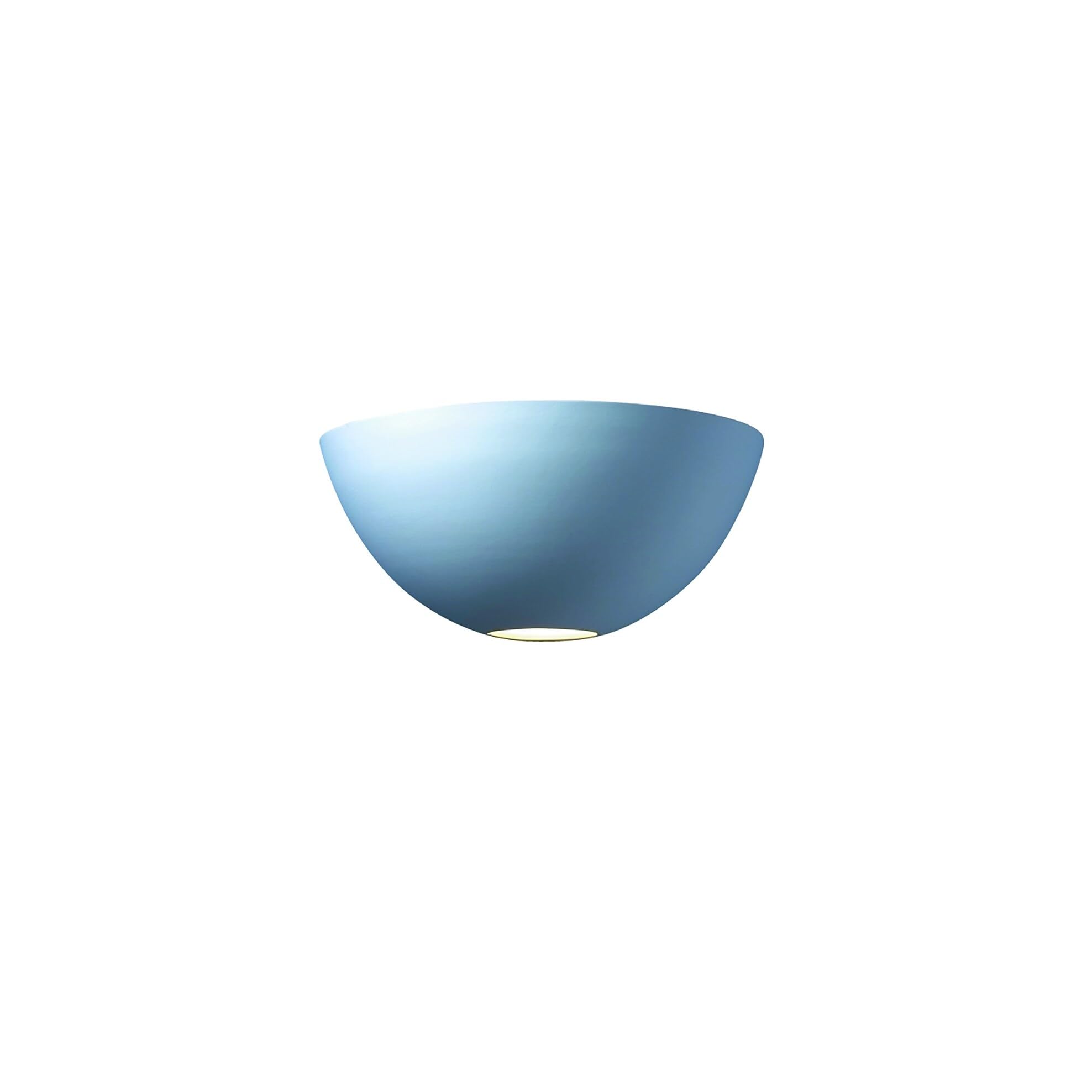 Justice Design Group Ambiance Collection 1-Light Wall Sconce - Bisque Finish | Elegant Wall Lighting Fixture for Bedroom, Living Room & Hallway Decor
