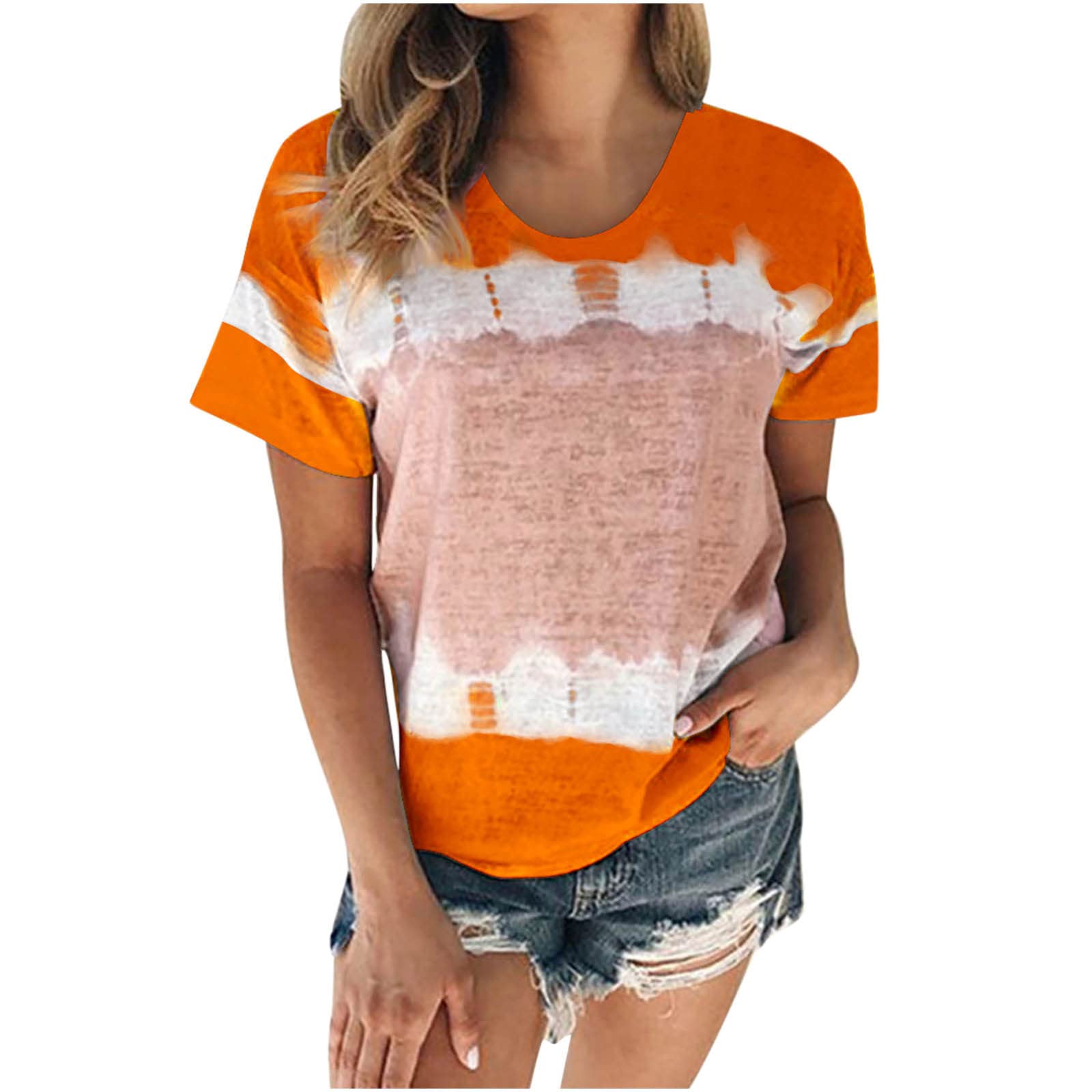 Women's Summer V-Neck T-Shirt - Casual Loose Fit Tunic Top | Trendy Sexy Blouse for Ladies | Comfortable Plus Size Tees | Perfect for Beach, Vacation & Everyday Wear