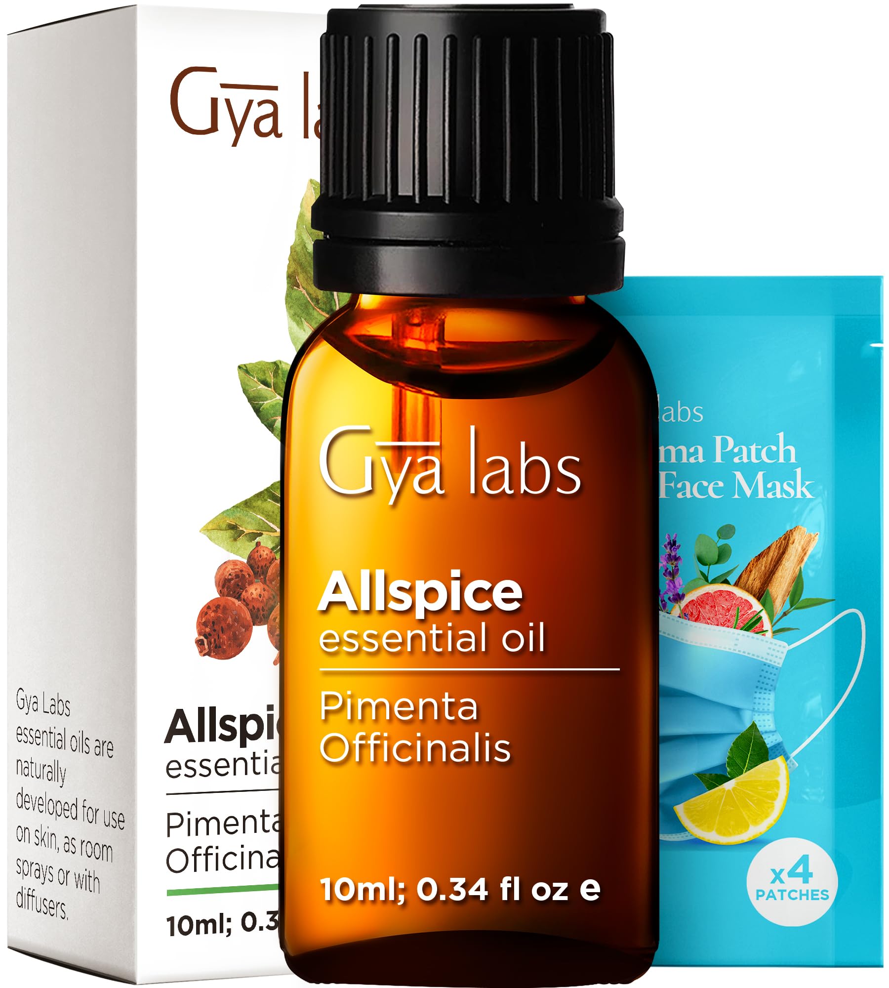 Gya Labs 100% Pure Allspice Essential Oil - 0.34 Fl Oz Natural Oil for Aromatherapy Diffusers, Skin Care, Candle Making & DIY Projects - Sweet Spicy Scent - Perfect for Relaxation, Home Fragrance & Handmade Gifts