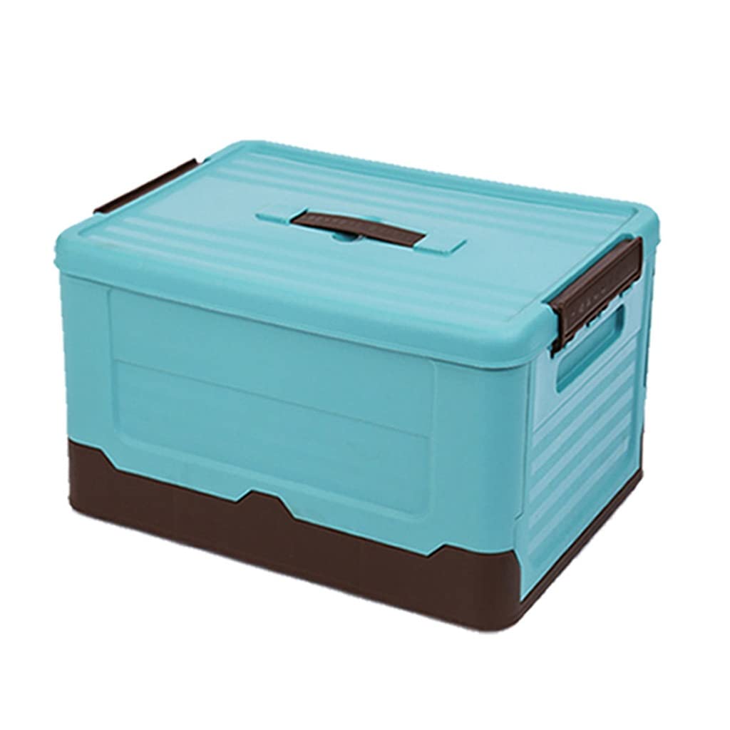 UXZDX CUJUX Large Collapsible Storage Bins with Lids - 50L Capacity Plastic Toy Organizer Box, Stackable Home Organization Containers (Beige, Extra Large) - Perfect for Kids Room, Closet & Garage Storage