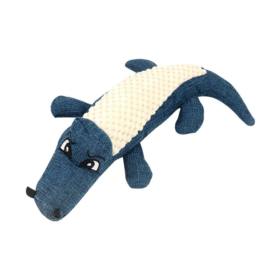 Durable Dog Squeaky Toy - Interactive Puppy Chew Toy for Dental Care & Teeth Cleaning | Fun Playtime & Training Reward for Small Medium Large Dogs | Indoor Outdoor Use