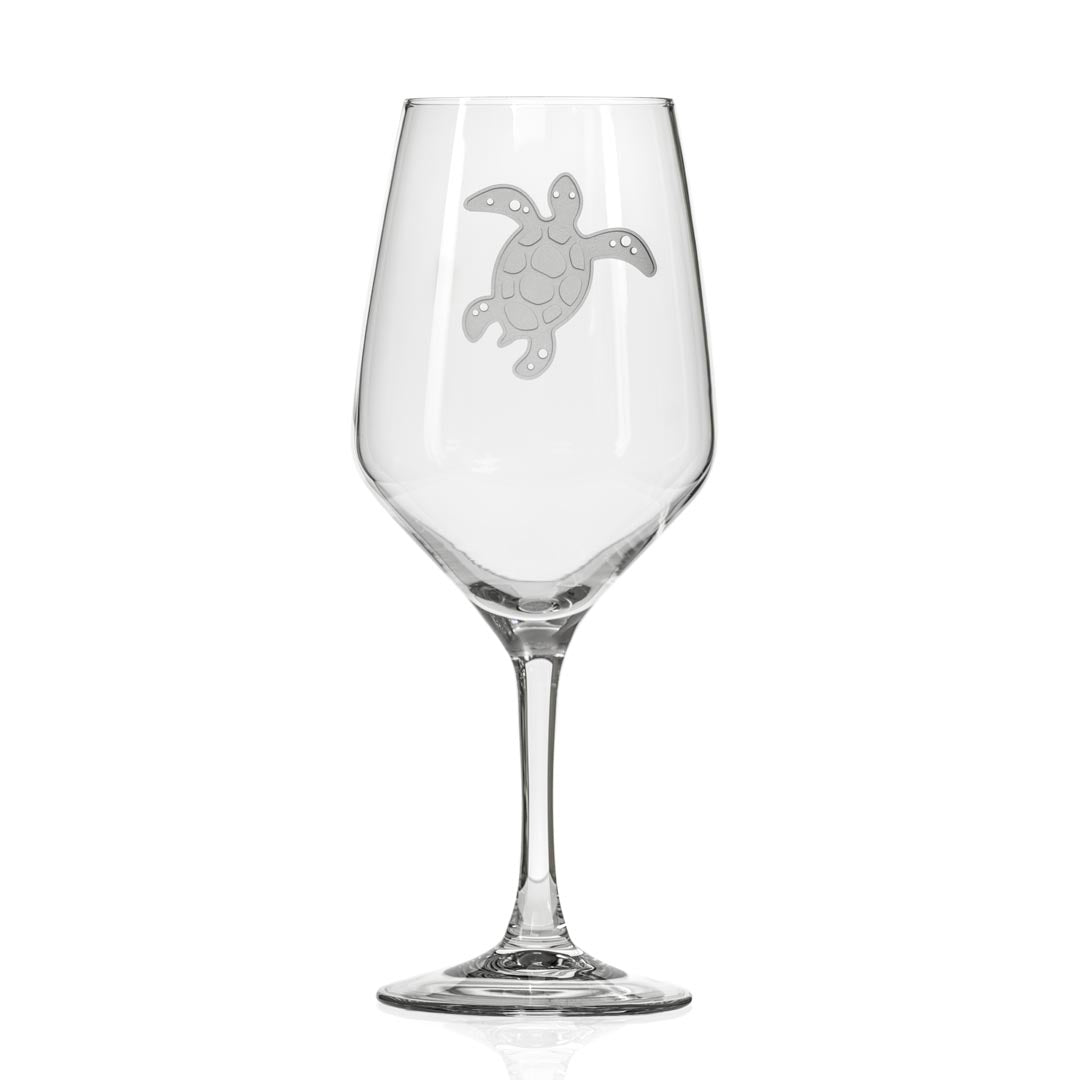 Premium 19.75oz Turtle All-Purpose Wine Glasses Set of 2 - Perfect for Red Wine, Cocktails, and Entertaining at Home or Parties