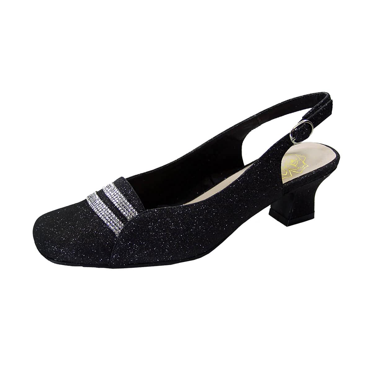 Floral Abigail Women's Wide Width Slingback Dress Pumps - Comfortable Heels for Work, Wedding & Special Occasions