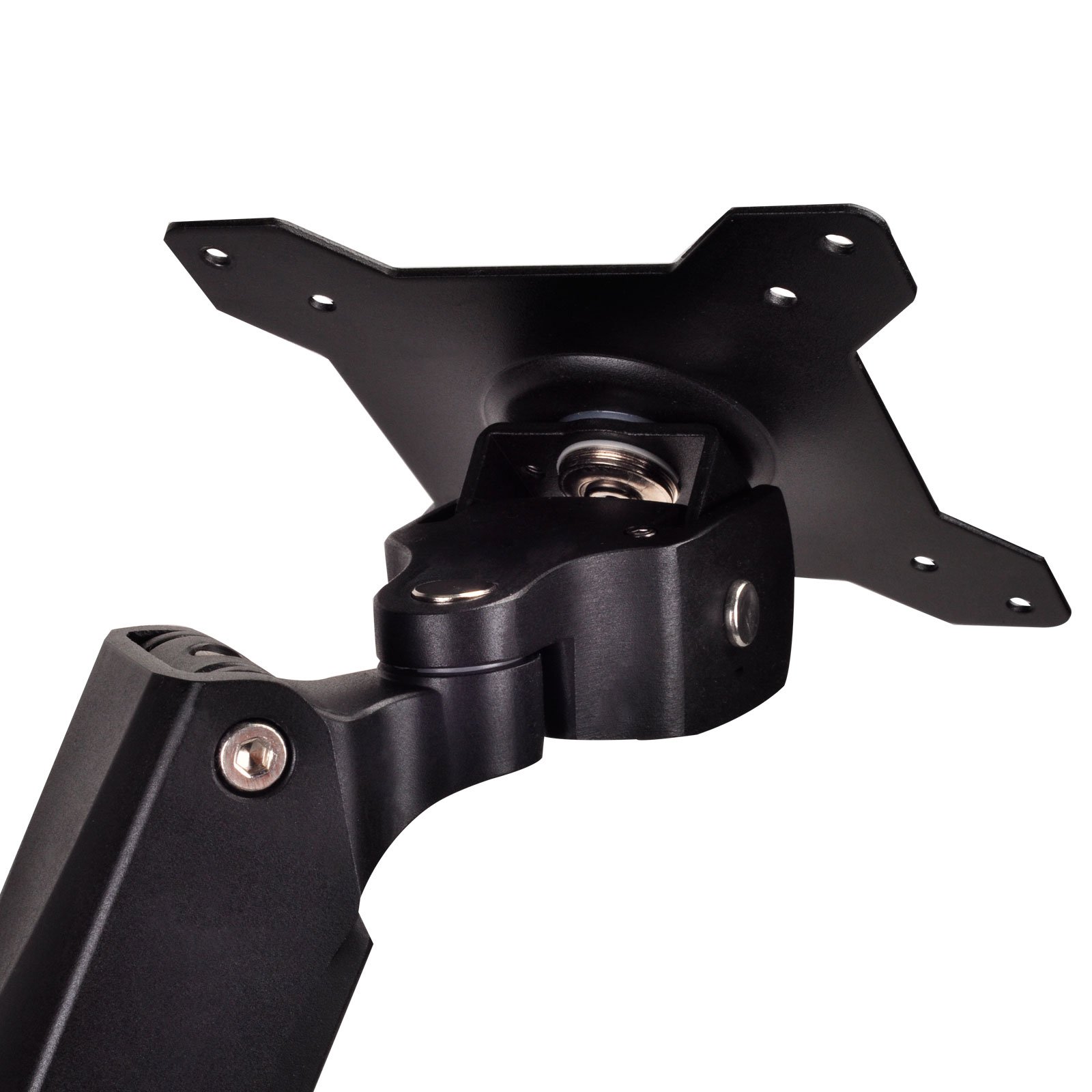 SilverStone Technology ARM11BC Articulating Monitor Mount - Adjustable Single Arm Desk Stand for Computer Screens, TAA Compliant | Perfect for Home Office, Gaming Setup & Workspace Ergonomics