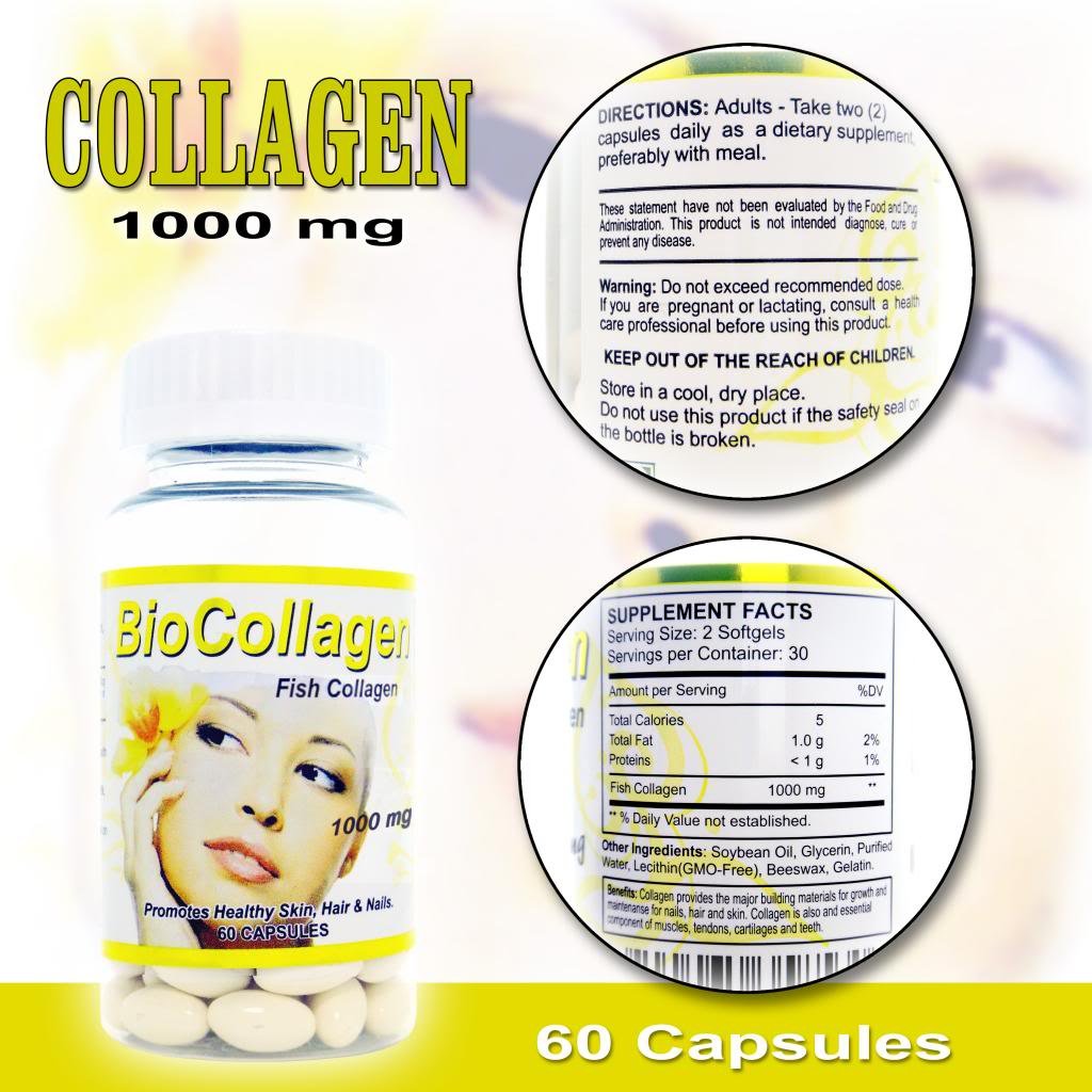Biocollagen 1000mg with Vitamin C - Anti-Aging Supplement for Skin, Hair, Nails & Bone Health | Supports Collageno Production | Perfect for Daily Beauty & Joint Care Routine