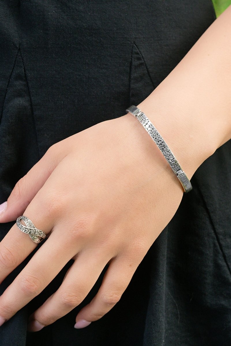 I am Loved Bracelet™ - Inspirational Jewelry for Women, Stainless Steel Watermark Engraved Cuff Bangle - Perfect Gift for Mother's Day, Birthday & Self-Love