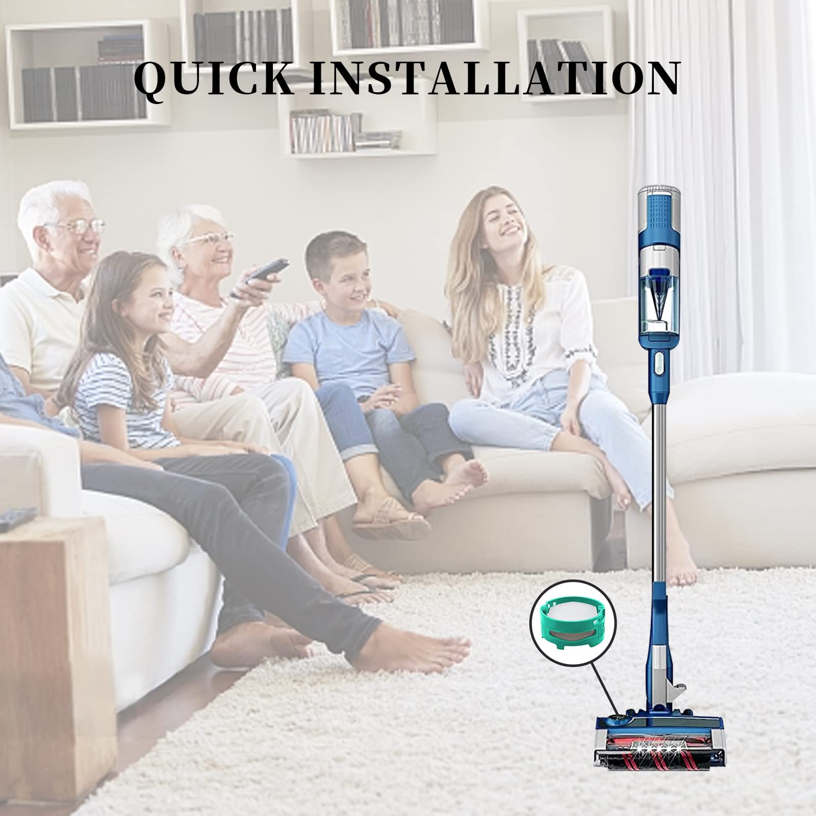 Shark Vacuum Cleaner Odor Neutralizer Replacement - Compatible with ZU102, LA702, UZ565H, HZ3002, IZ862H (4 Pack) - Eliminate Odors for Fresh Home Cleaning