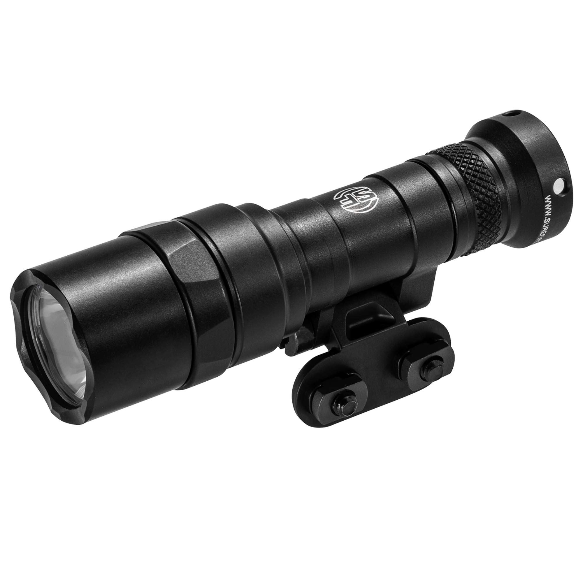 SureFire Mini Scoutlight Pro Tactical Flashlight - 500 Lumen Ultra-Bright LED Weapon Light (340C Model) with 4 Extra CR123A Batteries & Storage Case | Perfect for Hunting, Home Defense & Tactical Operations