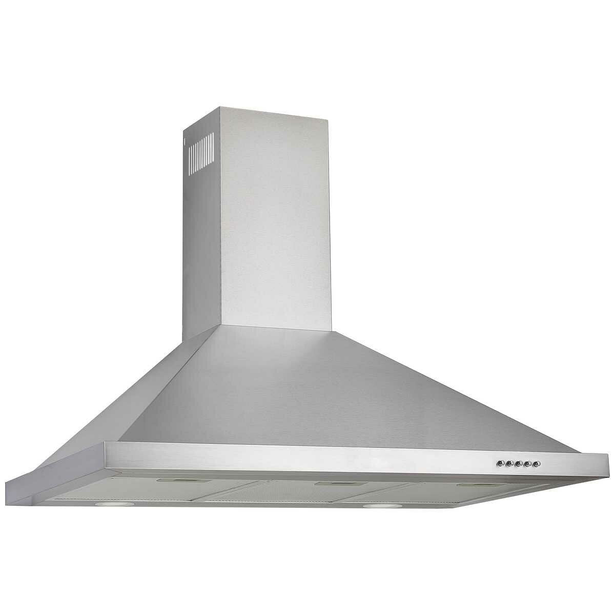 Robinhood 90cm Stainless Steel Canopy Range Hood RWC3CL9SS - Powerful Kitchen Ventilation for Smoke & Odor Removal - Perfect for Home Cooking & Grilling