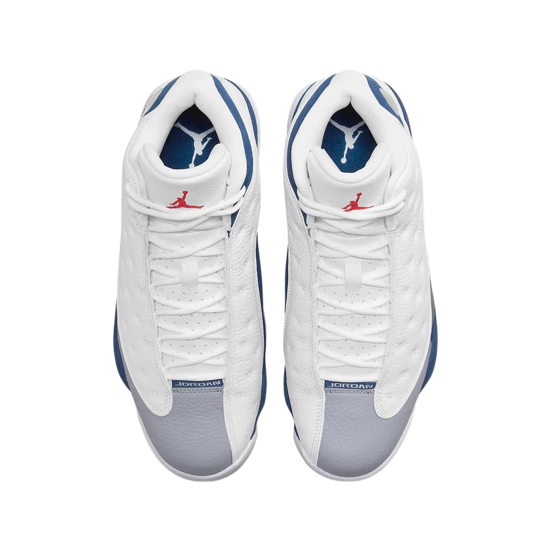 Air Jordan 13 Retro Men's Basketball Shoes - White/French Blue/Light Steel Grey - High Performance Sneakers for Basketball & Streetwear Fashion