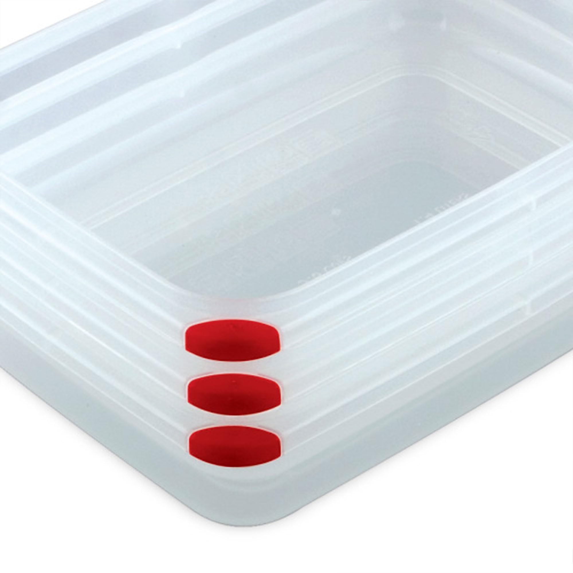 Sterilite Ultra-Seal 16 Cup Rectangle Airtight Food Storage Containers with Latching Lids - 16-Pack Set, Microwave & Dishwasher Safe, Clear with Blue Gasket - Perfect for Meal Prep, Pantry Organization & Leftovers Storage