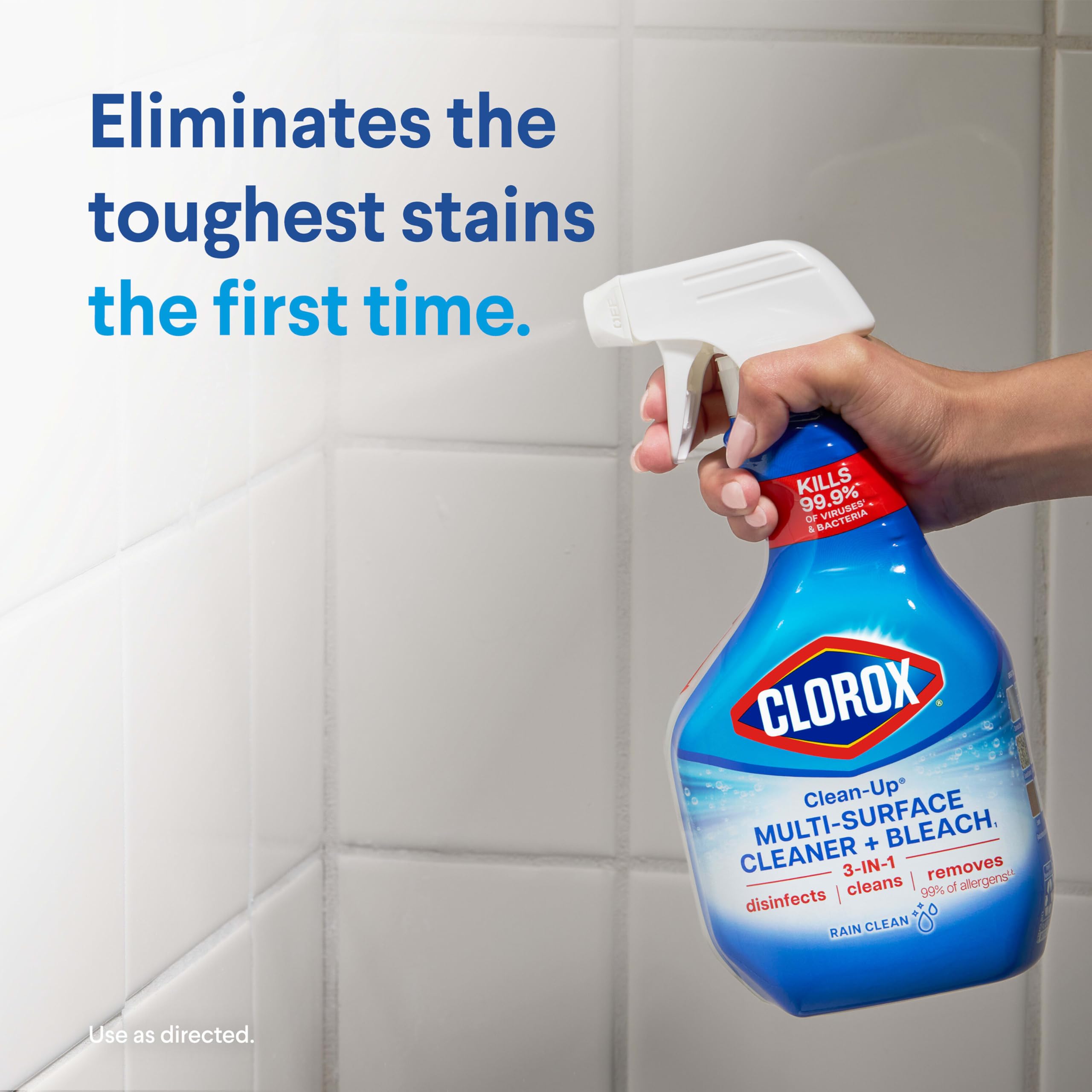Clorox Fresh Scent Multi-Surface Cleaner Spray - Eliminates Odors & Disinfects for Kitchens, Bathrooms & More | Perfect for Home & Office Cleaning