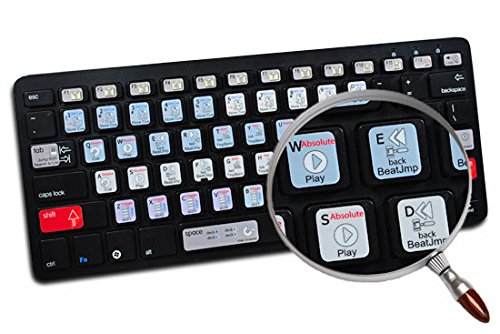 Native Instruments Traktor Scratch Pro Keyboard Stickers - Compatible with Desktop, Laptop & Notebook - Perfect for DJs, Music Producers & Digital Performers