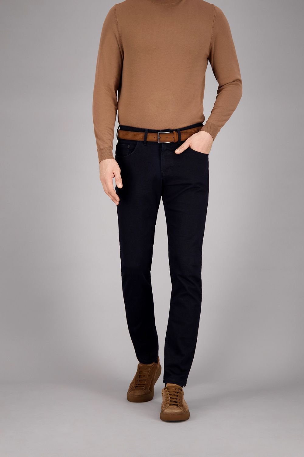 GARDEUR Sandro Business Hero Jeans - Premium Dark Denim Slim Fit Men's Trousers for Office & Casual Wear | Comfortable Work Pants for Professionals