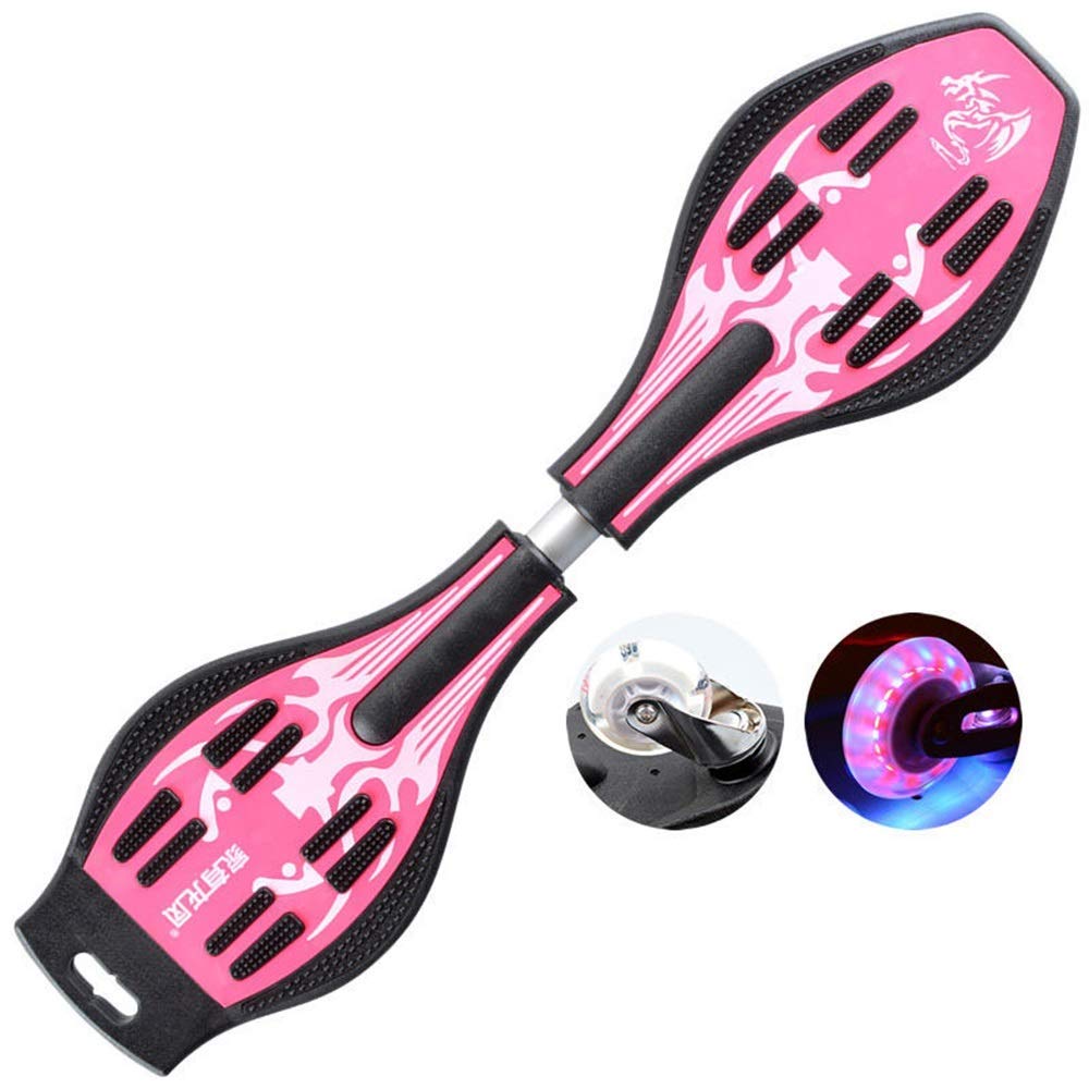 **Best Kids & Adults Skateboard - Anti-Slip Caster Board with Glowing Wheels, Low Noise & Safe Iron Bracket - Perfect for Birthday Gifts, Outdoor Sports & Play**