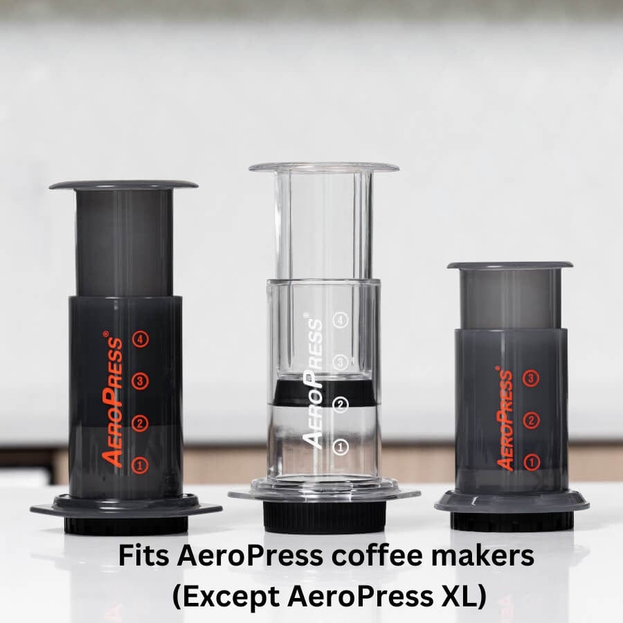 AeroPress Stainless Steel Reusable Coffee Filter - Durable & Fine Mesh for Rich Espresso & Cold Brew at Home, Camping & Travel