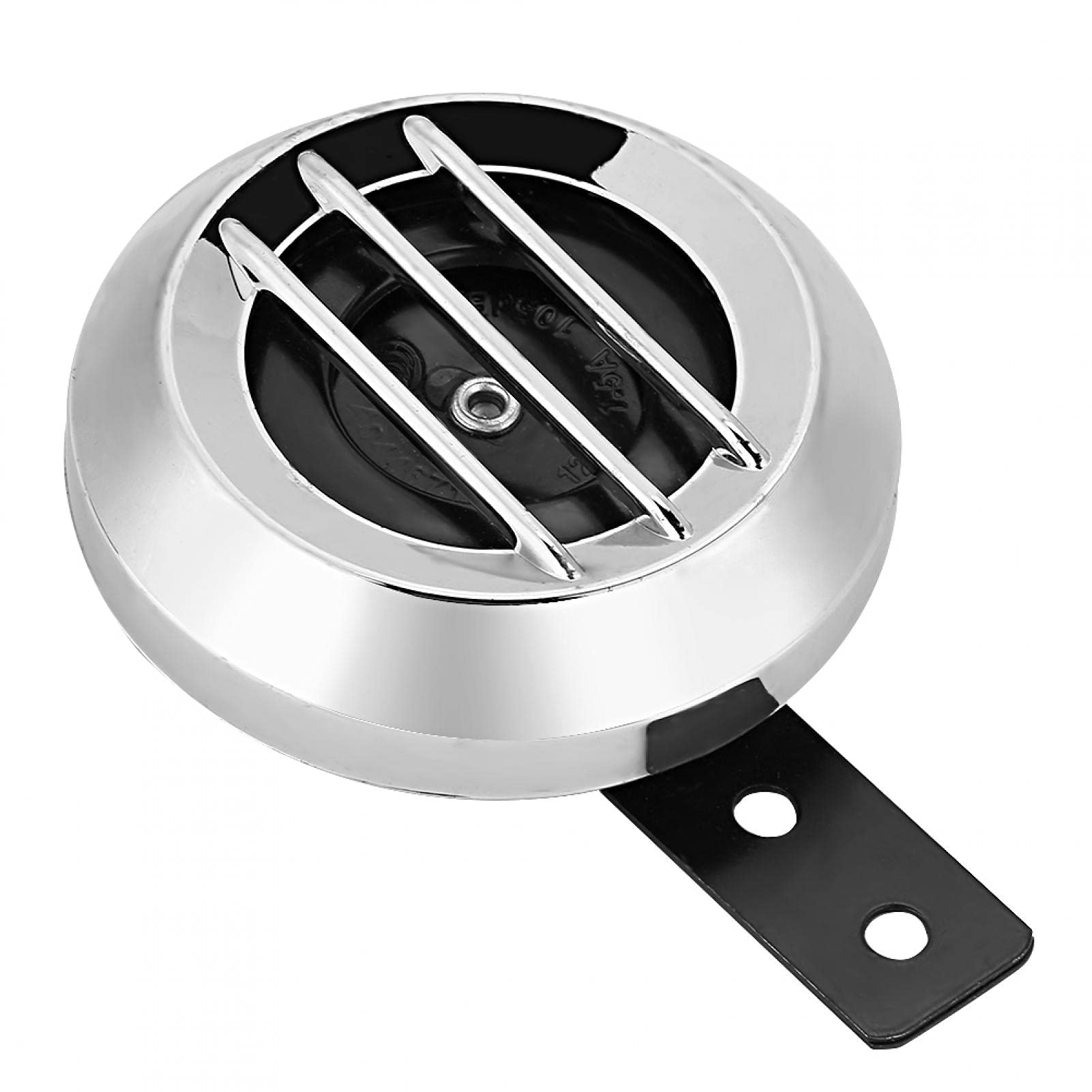 12V 110dB Universal Electric Horn Siren - High-Powered Round Speaker for Motorcycle, Car, Truck & Boat - Emergency Alerts, Safety Warnings & Off-Road Adventures - Ideal for Road Safety, Vehicle Upgrades & Outdoor Adventures