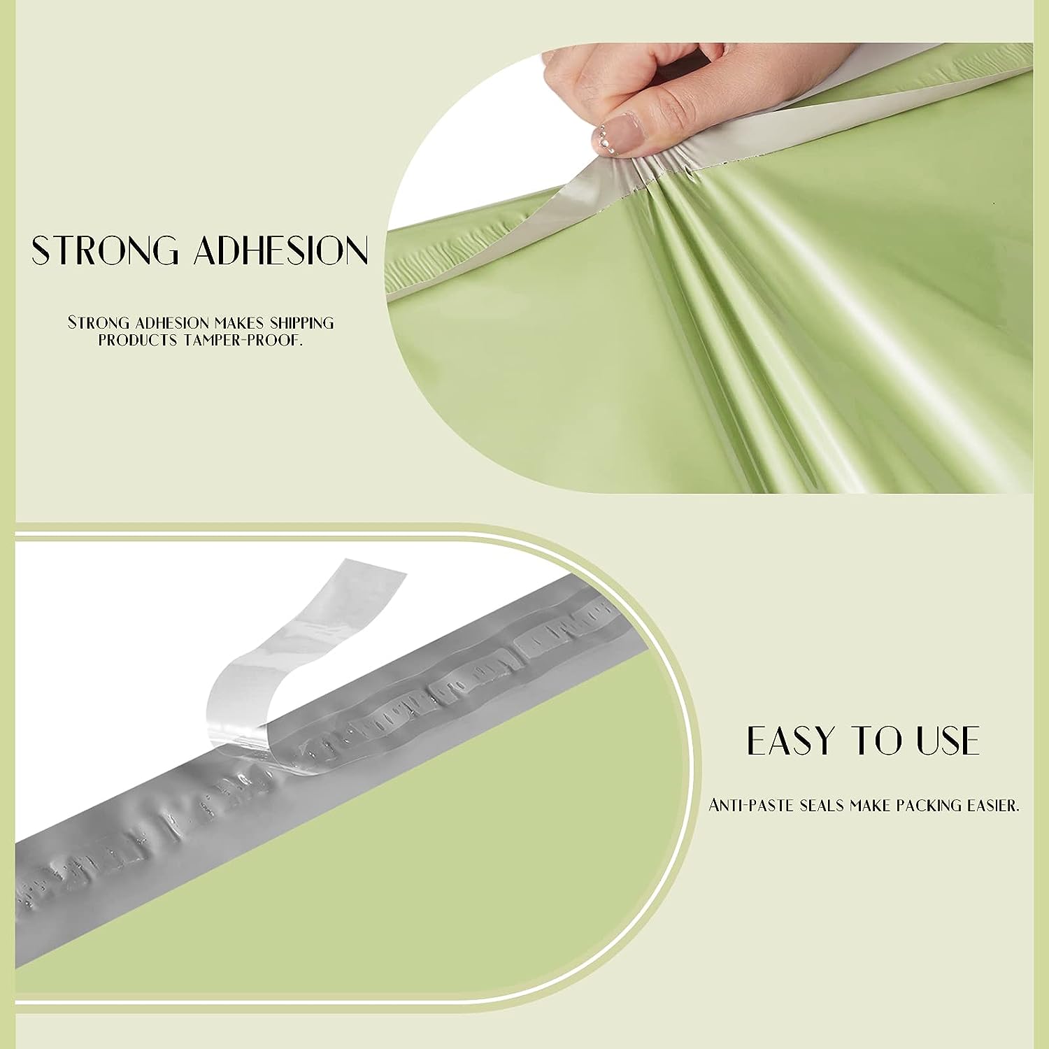 14.5x19 Inch Poly Mailer Envelope Shipping Bags - Waterproof Mailing Pouches for Ecommerce | Sharp Green | Perfect for Clothing, Books & Small Business Shipments