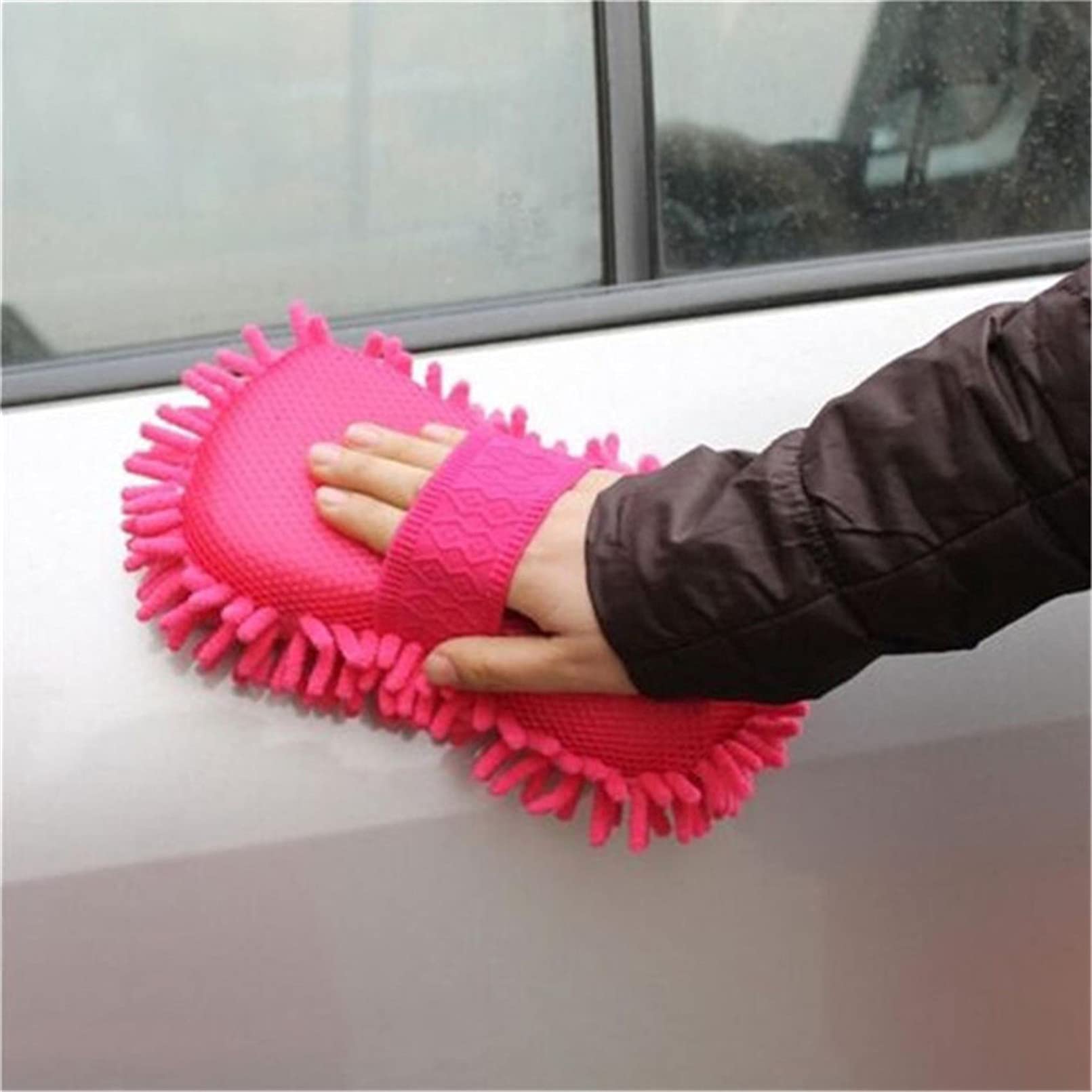 Premium Microfiber Car Wash Sponge - Super Absorbent Scratch-Free Chenille Mitt for Auto Detailing, Washing & Waxing (Perfect for Cars, Trucks & SUVs)