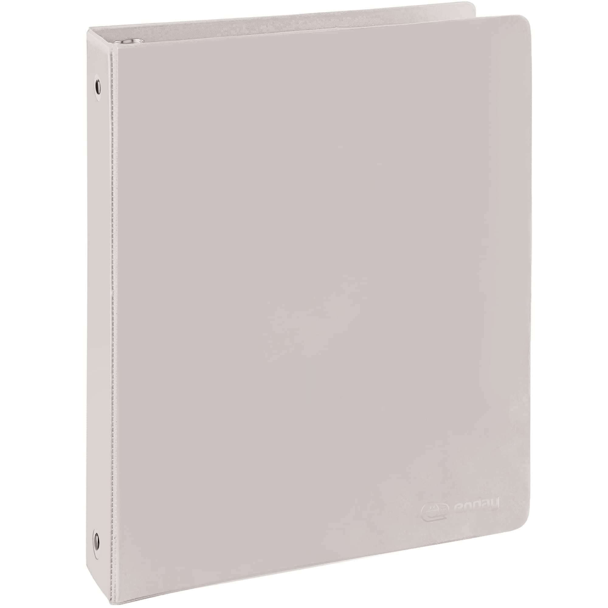 Enday 1.5 Inch Grey 3-Ring Binder with Clear View Cover & 2 Inside Pockets - Durable School & Office Supplies for Organizing Documents, Homework, Presentations - Perfect for Students, Teachers & Professionals
