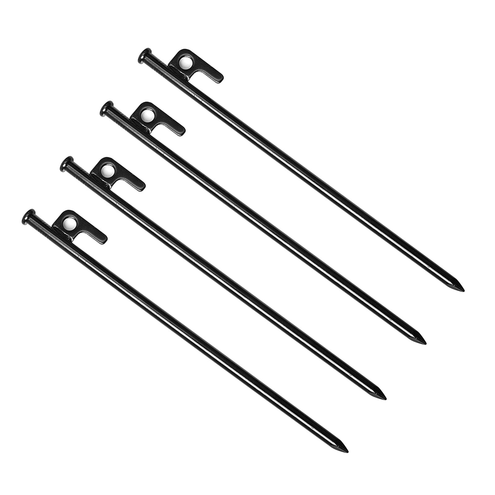 Deevoka 4X Heavy Duty Tent Stakes - 12 Pack Galvanized Steel Camping Ground Anchors for Canopy, Tarp, Shelter - Perfect for Outdoor, Garden, Hiking & Camping Trips