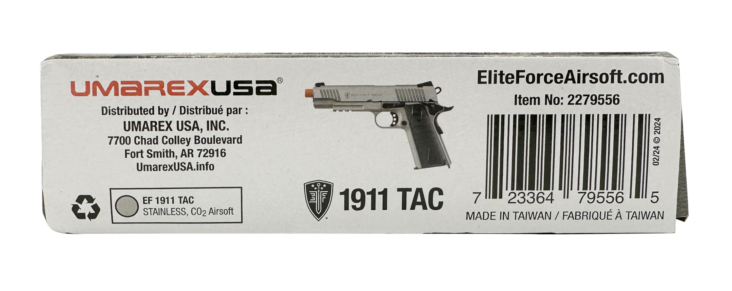 Elite Force 1911 Blowback 6mm BB Pistol Airsoft Gun - Realistic CO2 Powered Airsoft Pistol for Training & Target Shooting