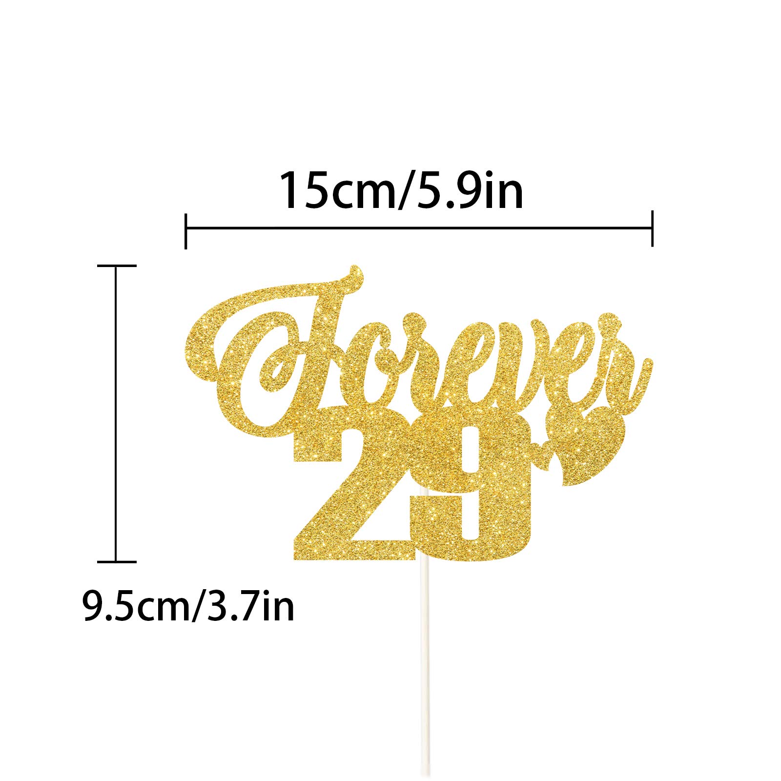 Forever 29 Cake Topper | Happy 30th Birthday Decorations | Hello 30 Cake Topper | Cheers to 29th & 30th Birthday Party Supplies | Wedding Anniversary Cake Decor | Perfect for Birthday Cakes & Celebration Parties