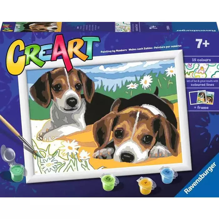 CreArt Jack Russell Puppies - Realistic Handmade Dog Figurines for Home Decor, Gifts & Collectibles | Perfect for Pet Lovers, Shelf Displays & Nursery Decor