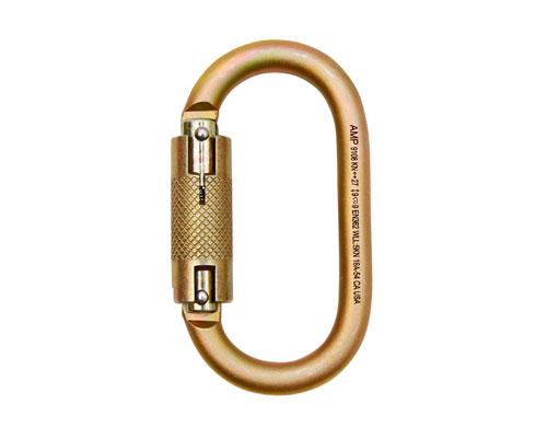 Fusion Ovatti Steel Oval Auto Lock 25kN Climbing Carabiner - Heavy Duty Rock Climbing, Hiking, Camping & Outdoor Safety Gear