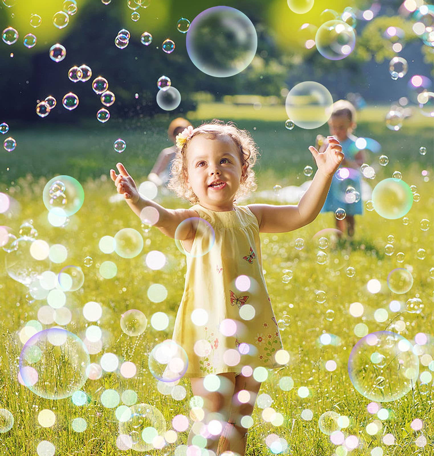 Roberly 15 Pack Bubble Wands Set with Tray - Bulk Bubble Making Toys for Kids, Summer Outdoor Games, Birthday Party Favors & Gifts (Perfect for Backyard Play, Beach Fun, Park Activities & Children's Parties)