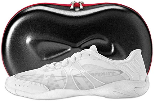 Nfinity Vengeance White Cheer Shoes for Youth Girls – High-Performance Breathable Cheerleading Sneakers for Dance & Sports Training – Lightweight Durable Competition Shoes Size 6 – Perfect for Cheer Competitions, Gym Practice & Team Performances
