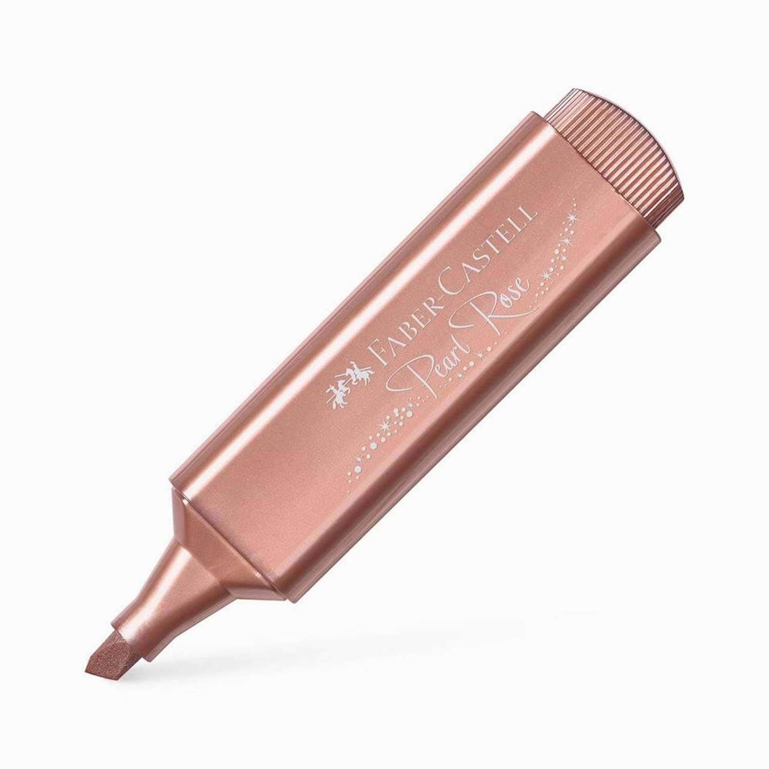 Faber-Castell Metallic Rose Highlighter Pens - Pack of 10 | Vibrant Pastel Markers for Study Notes, Bible Journaling & Office Organization | Premium Quality Highlighters for Students & Professionals