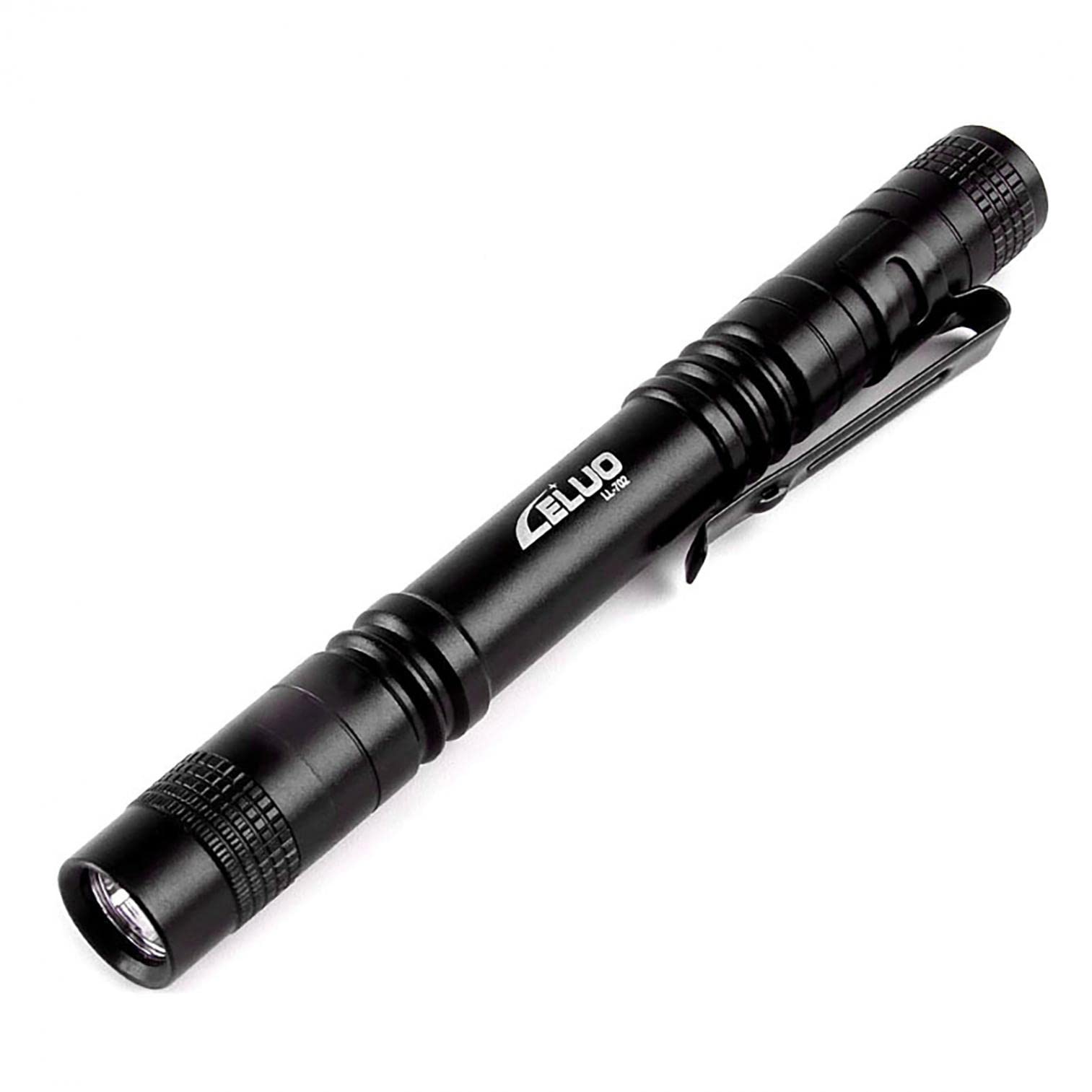 2-Pack 150-Lumen Ultra Bright Mini LED Flashlight - IPX4 Waterproof, Pocket-Sized with Clip | Perfect for Camping, Hiking, Emergency Kits & Everyday Carry (EDC) | Super Bright Portable Handheld Torch