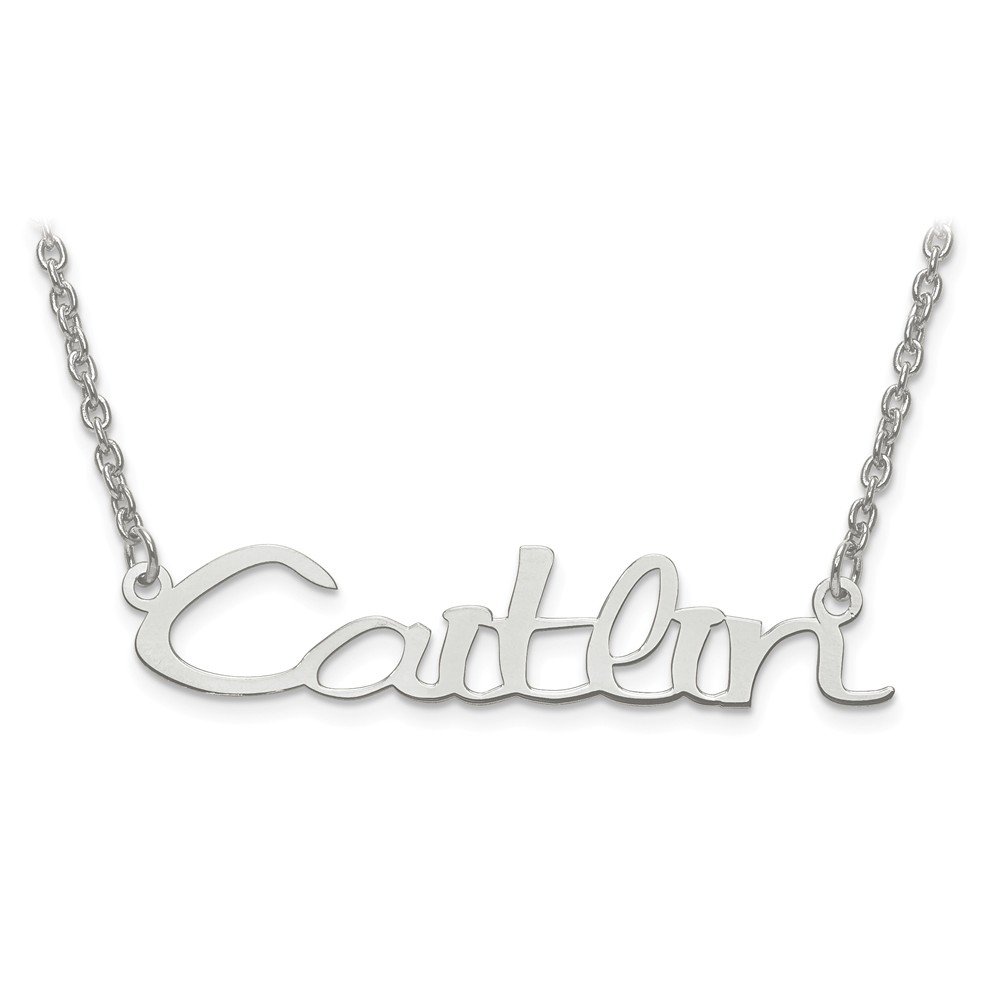 925 Sterling Silver Personalized Nameplate Necklace with Lobster Clasp - Custom Name Jewelry for Women, Engraved Gift for Her, Anniversary Present - Perfect for Daily Wear, Special Occasions & Romantic Gifts