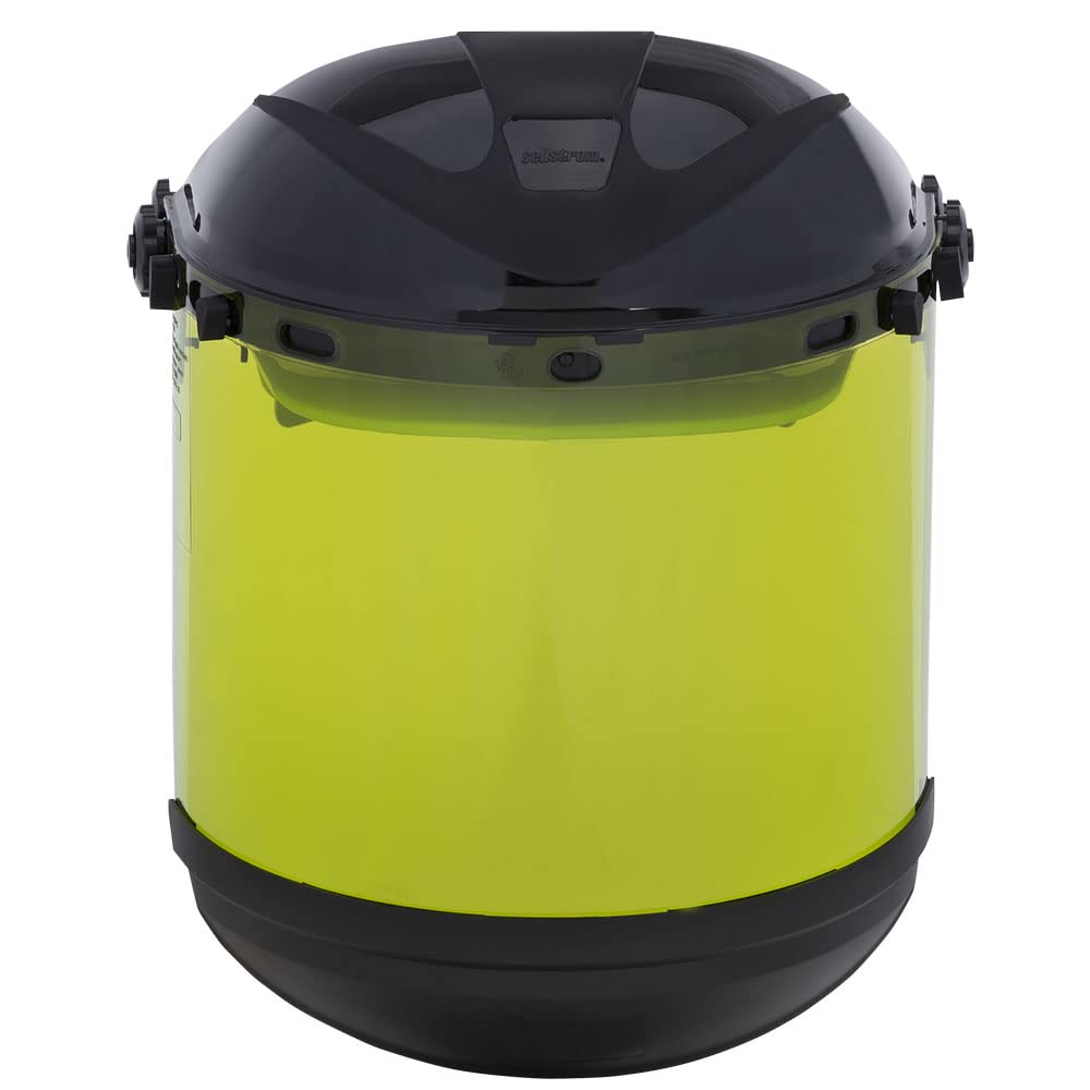Sellstrom Full Face Shield Mask with Hard Hat - ANSI Z87.1 Certified Arc Flash Rated Safety Face Shield for Grinding, Welding & Industrial Work - Perfect for Construction, Metalworking & Hazardous Work Environments
