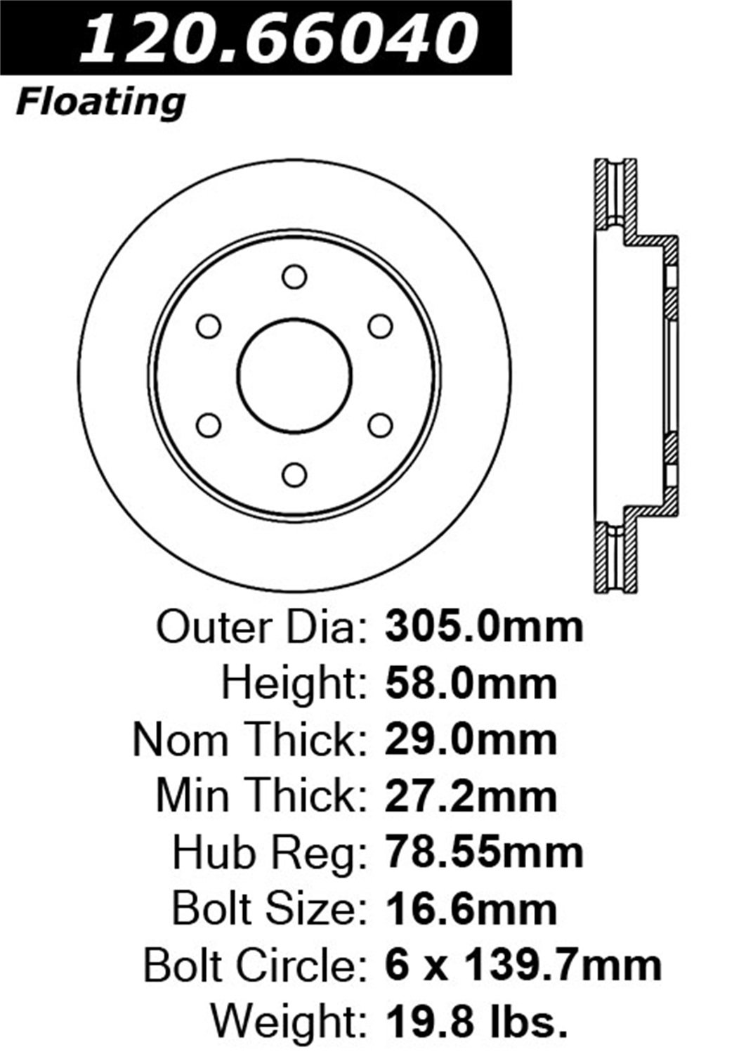 127.66040L Sportstop Drill Rotor - High Performance Drill Bit for Metal, Wood & Plastic - Perfect for DIY Projects, Home Repairs & Professional Construction Work