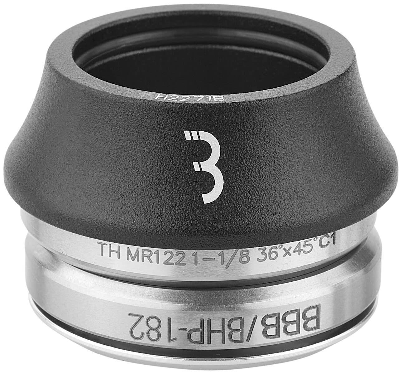 BBB BHP-41 Integrated Bike Headset - Black - Premium Bicycle Headset for Road & Mountain Bikes - Smooth Steering & Durable Performance for Cycling Enthusiasts