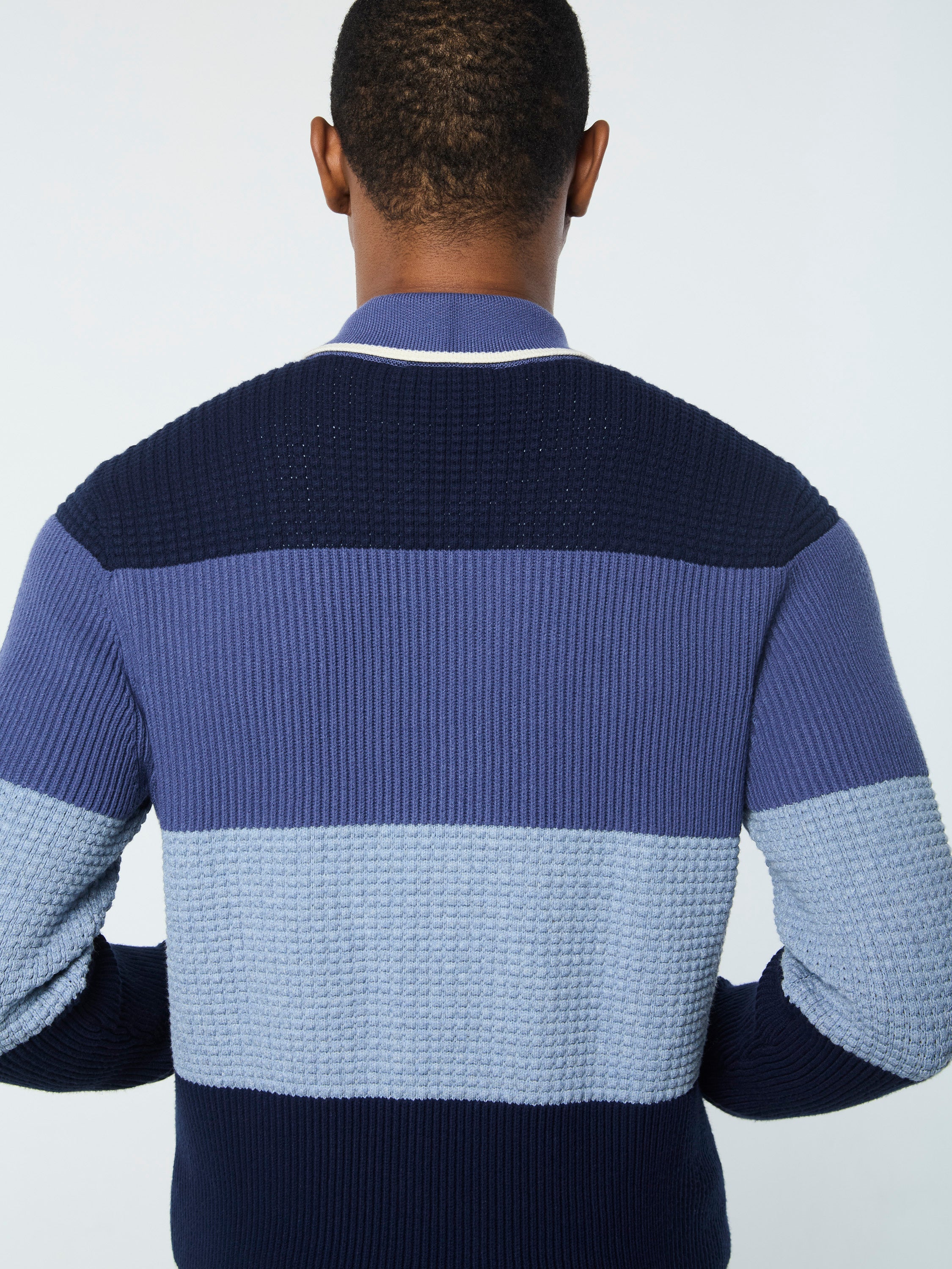 Enzo Striped Track Jacket - Faded Denim Jacket for Men | Casual Streetwear Style | Perfect for Running, Gym & Everyday Wear