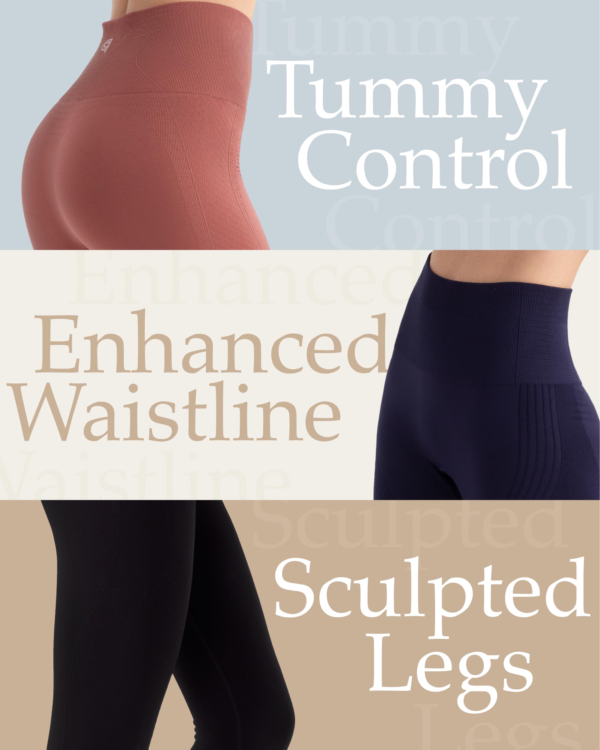 Persephone Recovery Compression Leggings for Women - Graphene-Enhanced Thermal Graduated Support Tights for Workout, Yoga & Post-Surgery Recovery