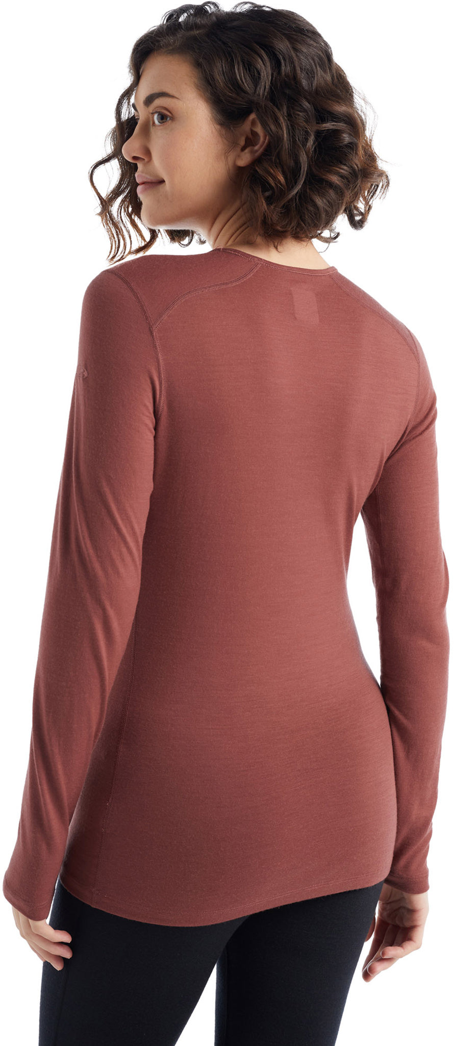 200 Oasis Long Sleeve Crewneck Women's Thermal Shirt - Soft Cotton Blend Base Layer for Winter, Fall & Outdoor Activities