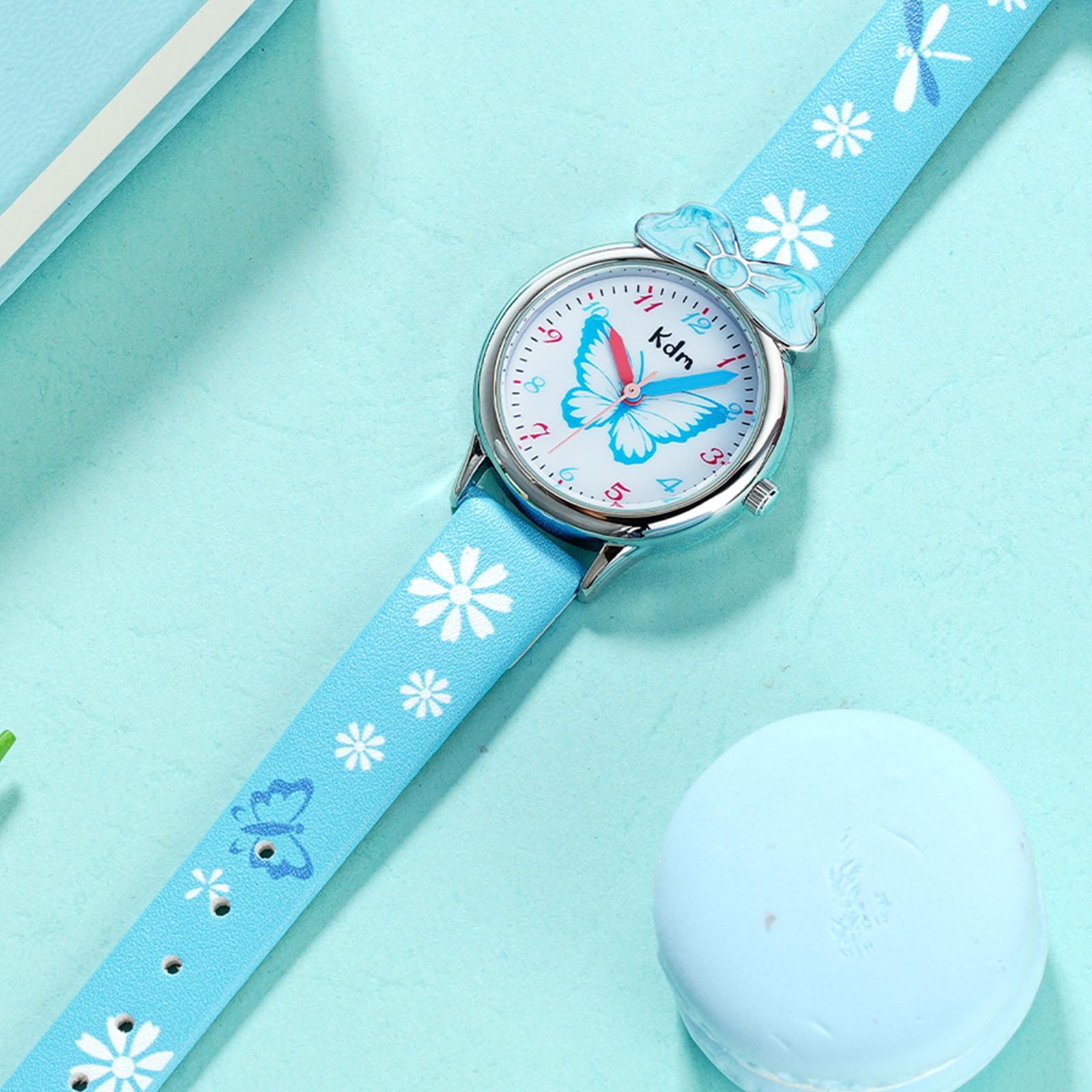 **CIVO Waterproof Kids Watches for Girls & Boys Ages 5-7 - Analog Quartz Learning Time Watch with Luminous Hands & Leather Strap - Perfect for School, Playtime & Outdoor Activities**