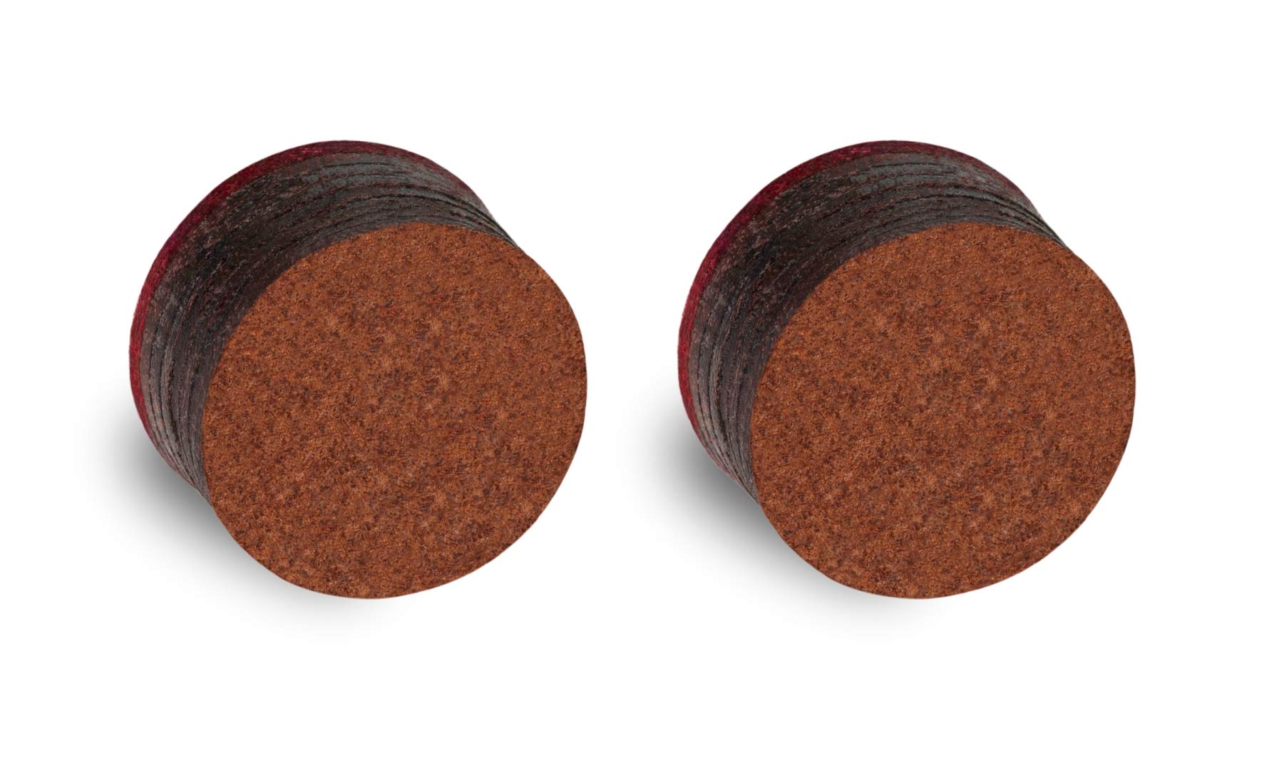 Tiger Dynamite Laminated Hard Pool Cue Tips - 2 Pack (13mm) - Perfect for Precision Shots in Billiards and Snooker