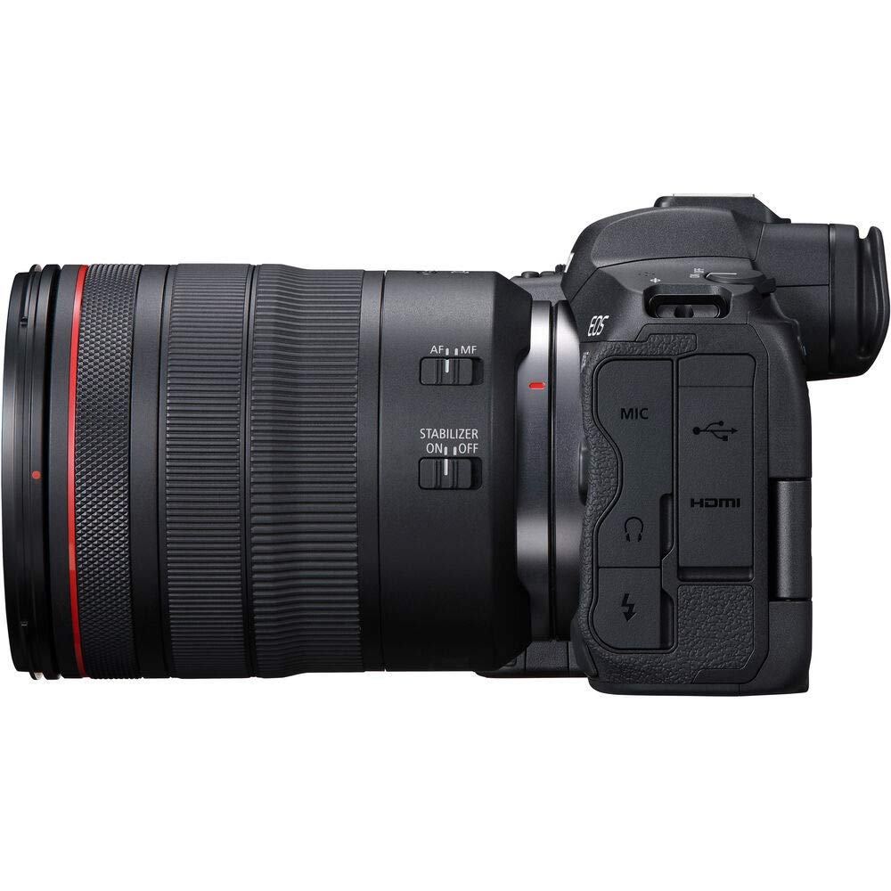 Canon EOS R5 Mirrorless Digital Camera with 24-105mm f/4L Lens Kit - 45MP Full Frame, 8K Video, 4K Monitor, Pro Audio Bundle, 128GB Memory, Tripod & Corel Software (Renewed) - Perfect for Professional Photography, Videography & Content Creation