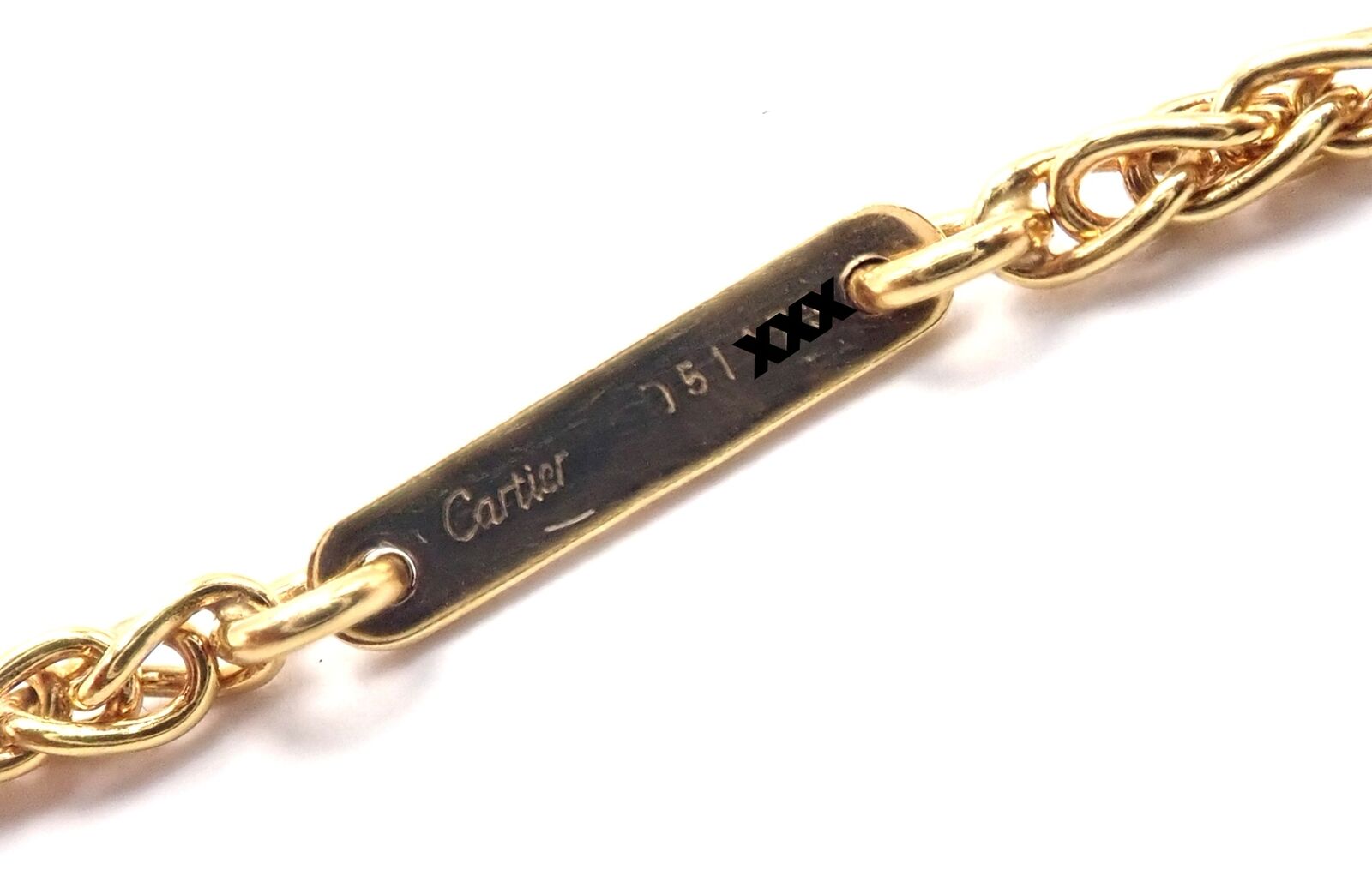 Authentic Cartier 18k Yellow Gold Double C 3D Apple Pendant Necklace for Women - Luxury Jewelry Gift for Anniversary, Birthday & Special Occasions