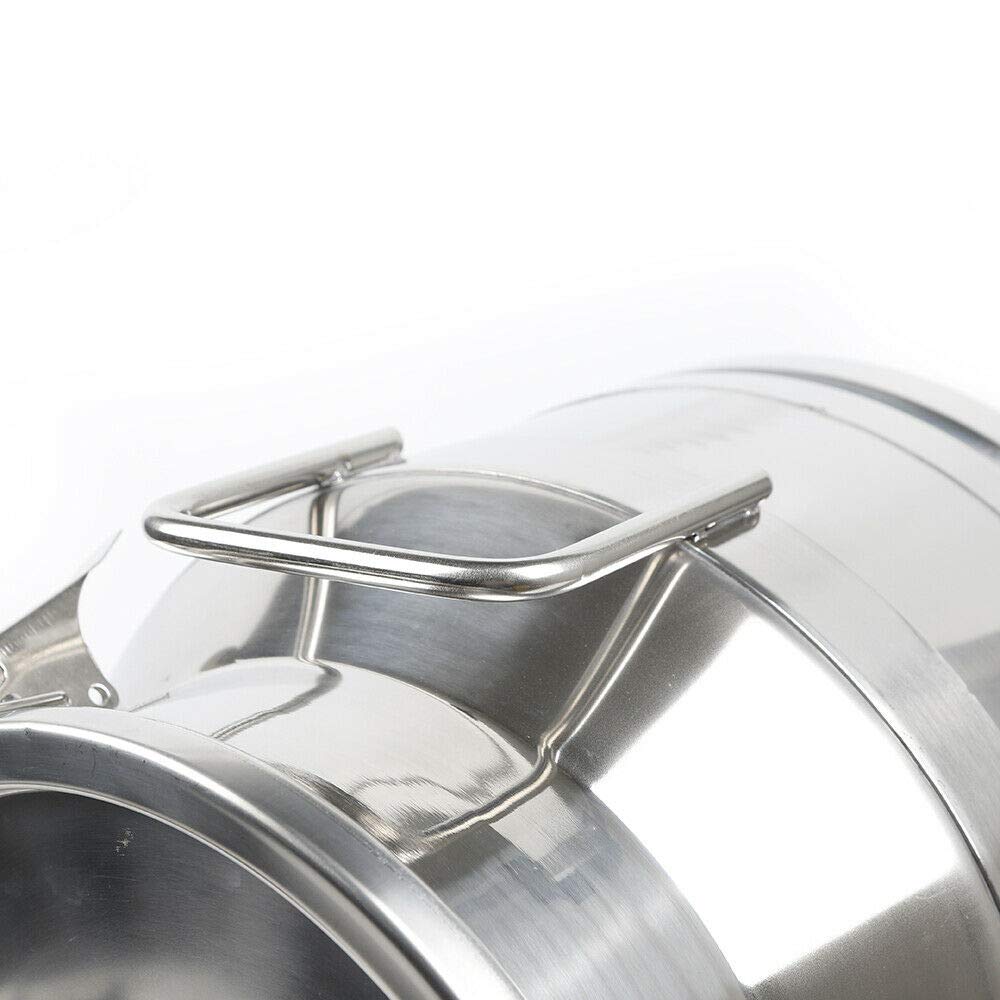 Stainless Steel Milk Can with Silicone Seal - 5 Gallon/20L Heavy Duty Sealed Bucket for Wine, Milk & Liquid Storage - Perfect for Home Brewing, Dairy Farms & Commercial Use